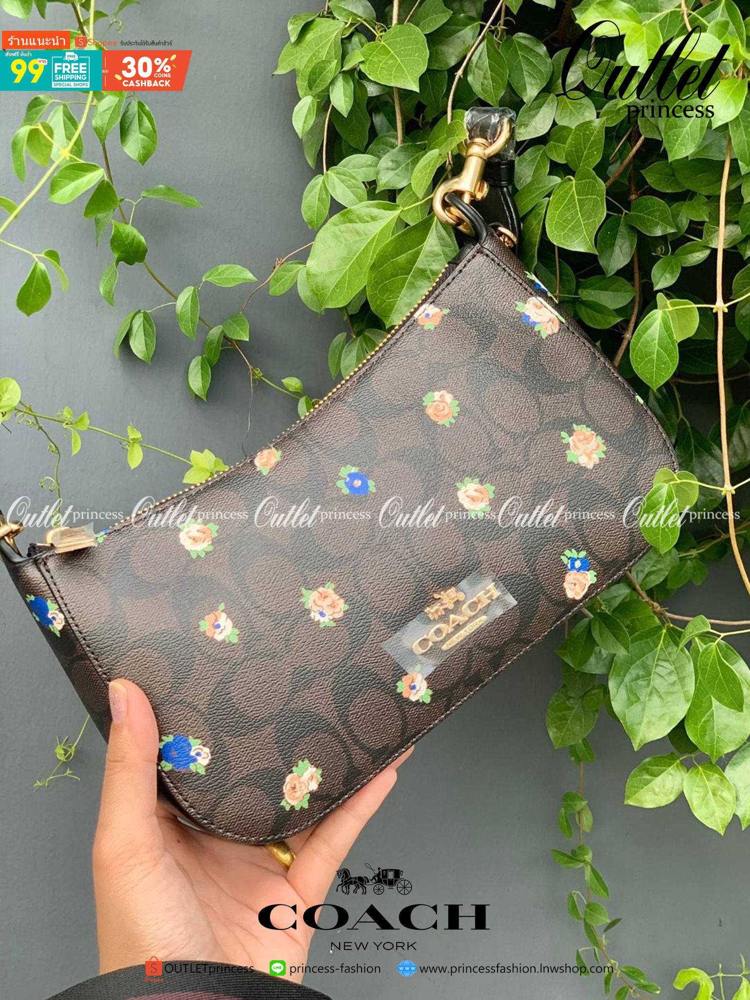 NEW ARRIVAL! นาทีนี้ต้องมีแล้วค่ะ ต้อนรับหน้าหนาวกันน! COACH JES BAGUETTE IN SIGNATURE CANVAS WITH COACH RADIAL RAINBOW ((C6817)) พร้อมส่งที่ไทย สิคค้าเข้าใหม่ค่ะ! กระเป๋าสะพายครอสบอดี้ร์ หนังแท้ น้ำหนักเบา เปิดปิดกระเป๋าแบบซิป ภายในสามารถใส่กระเป๋าเงินใบ