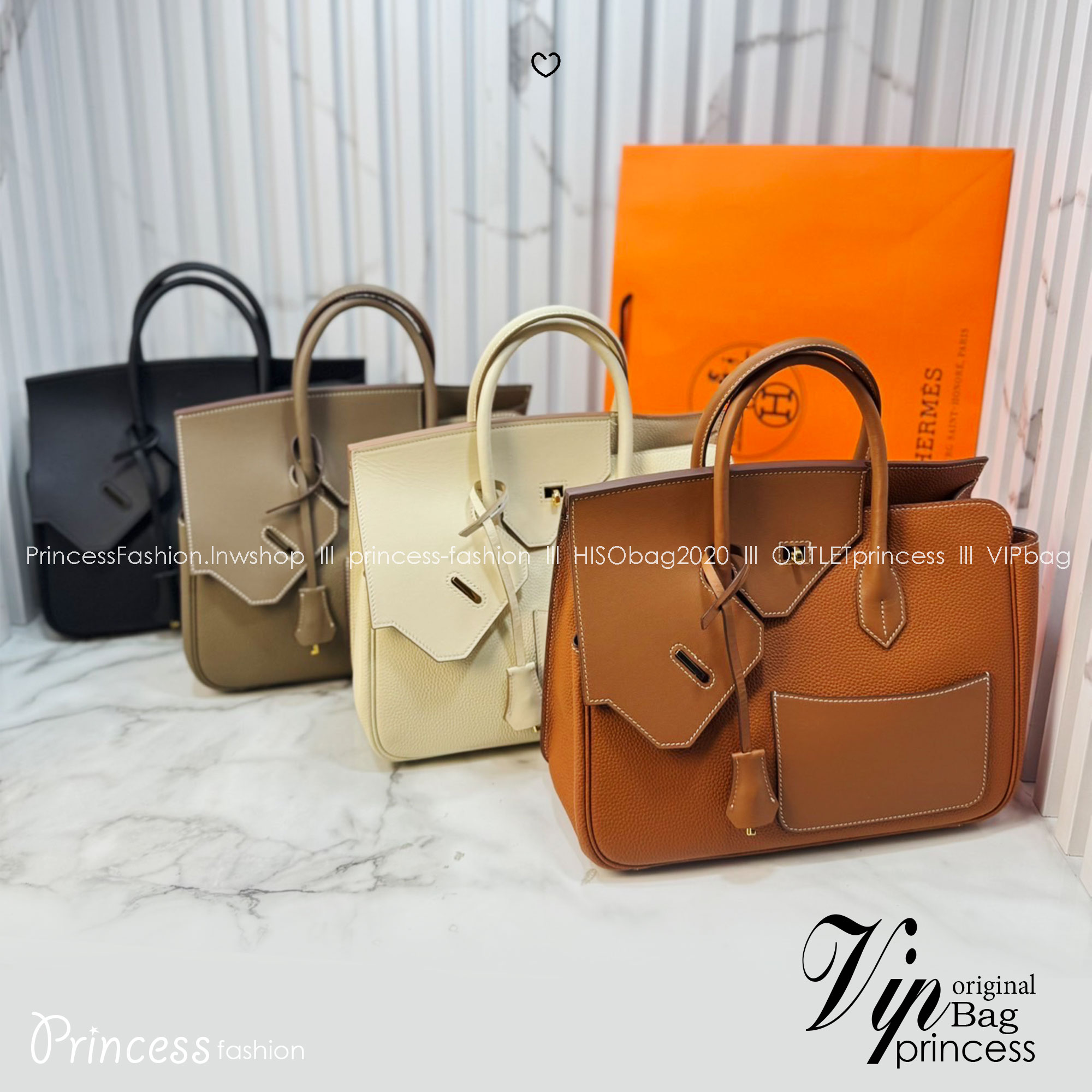 ORI หนังแท้ | Hermes Birkin Desordre 30 Bag กระเป๋าสะพายดีไซน์ใหม่ หรูหรา