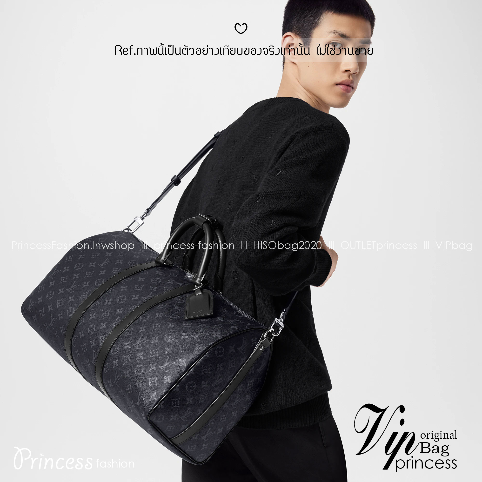 LV Keepall Bandoulière 45 Monogram Eclipse / Damier Graphite Canvas กระเป๋าเดินทางแบบดัฟเฟิล เป็นรุ่นที่เคียงข้างนักเดินทางรอบ สวยหรูโลกสง่างามตลอดกาล มีไว้ไม่มีเอาท์ เกรดท็อป ออริ เทียบแท้ 1:1 เกรดดีสุด
