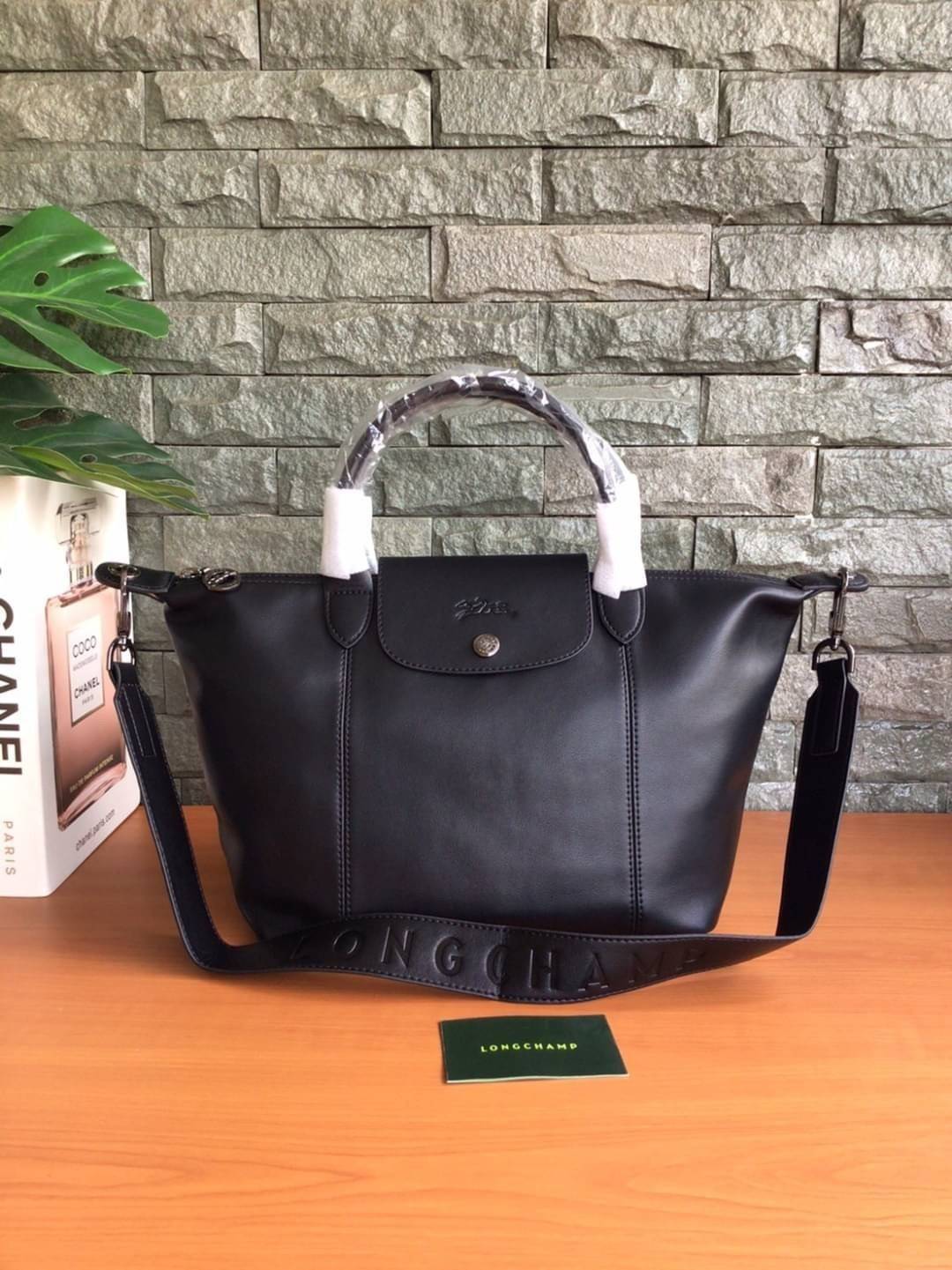 ของแท้ LONGCHAMP LE PLIAGE CUIR TOP HANDLE BAG S รุ่น 1512 กระเป๋าถือขนาดกำลังดี วัสดุหนังแกะ Metis
