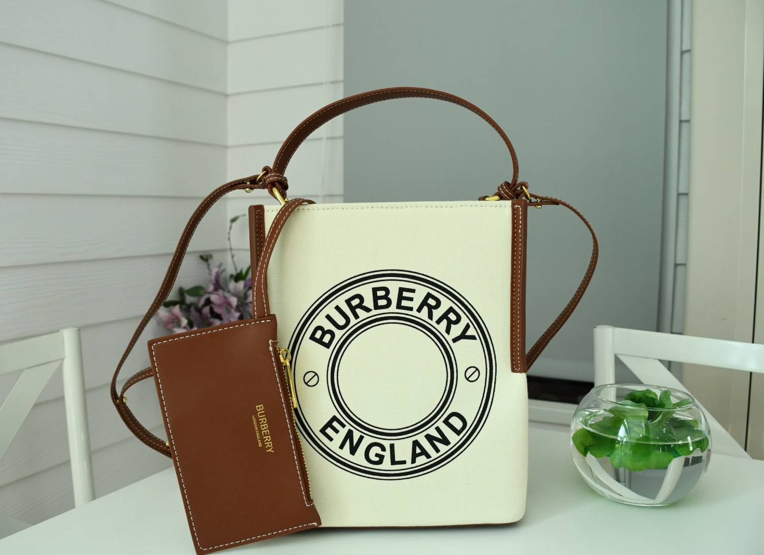 Burberry canvas Bucket Bag Vip Gift with Purchase