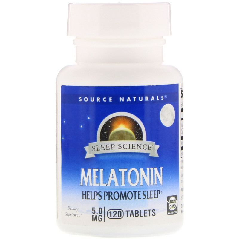 (Pre-order) Source Naturals Melatonin 5 mg 120 Tablets