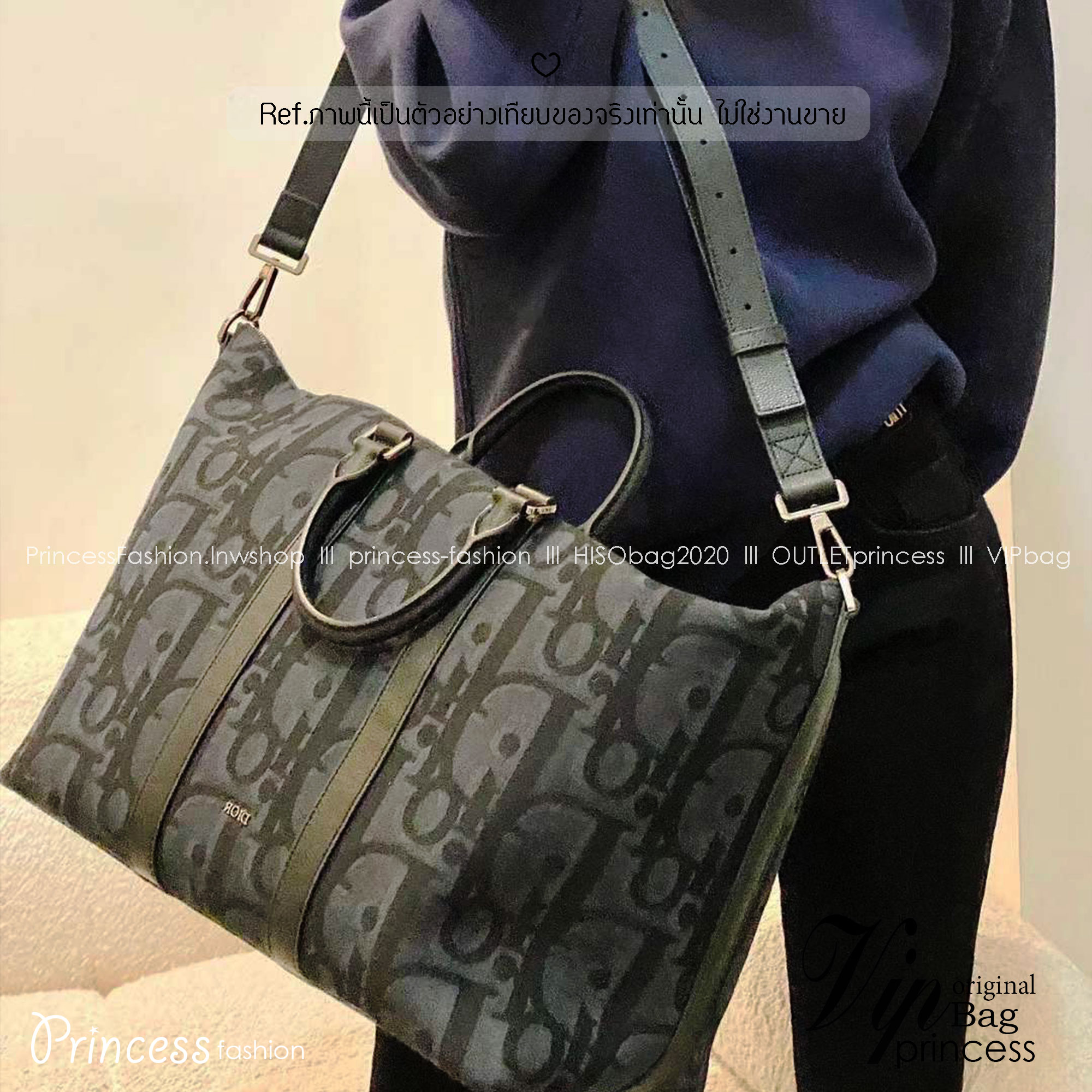 DIOR Weekender 40 Maxi / DIOR Keepall กระเป๋าสะพายใบใหญ่ Maxi Dior Oblique - Men's Fashion จุของได้เยอะ หรูหรามีระดับเป็นเอกลักษณ์ 🧡เกรดออริจินอล ใช้งานต่างประเทศได้