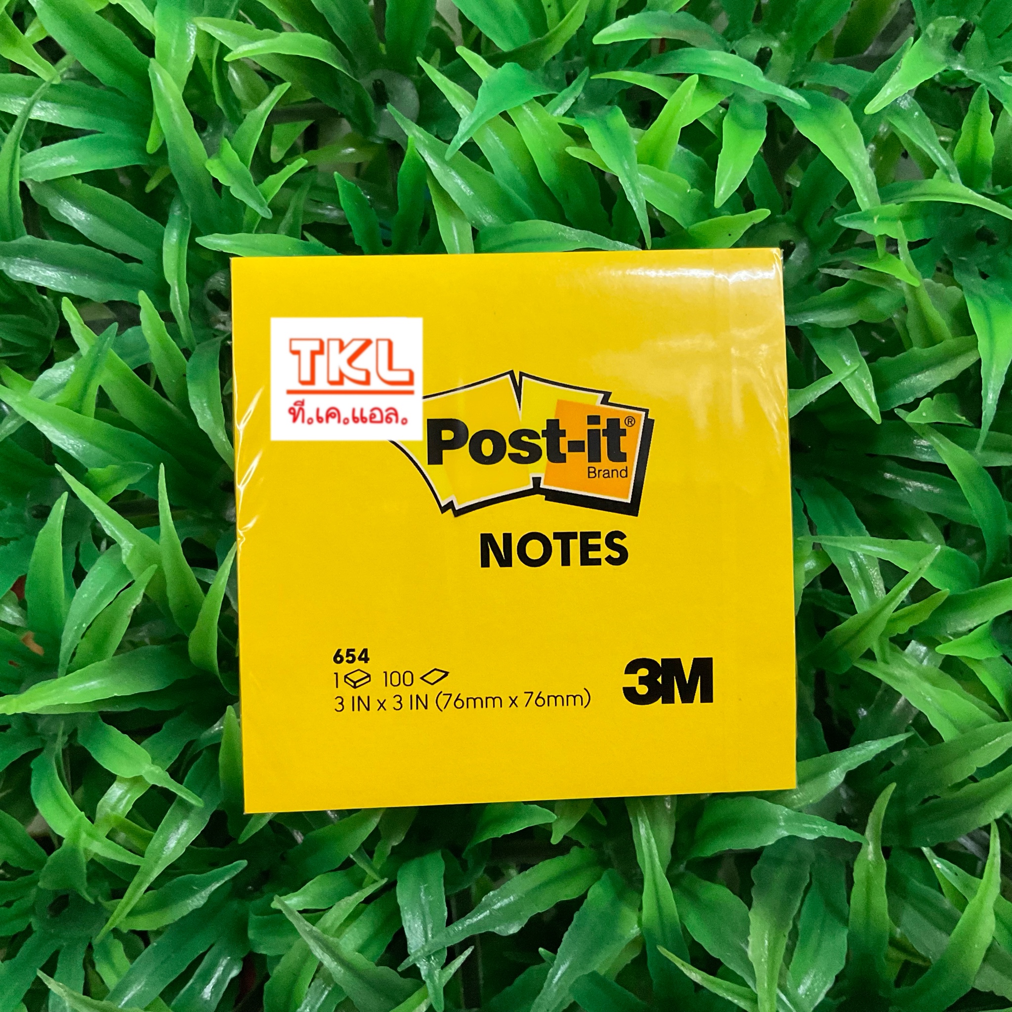 กระดาษโน๊ตกาวในตัว Post-it 3x3 นิ้ว สีนีออน #654 SD7702218 100 แผ่น