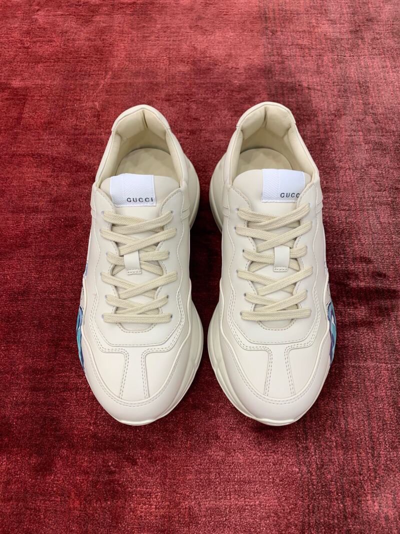 GUCCI Rhyton Wave Print Sneakers