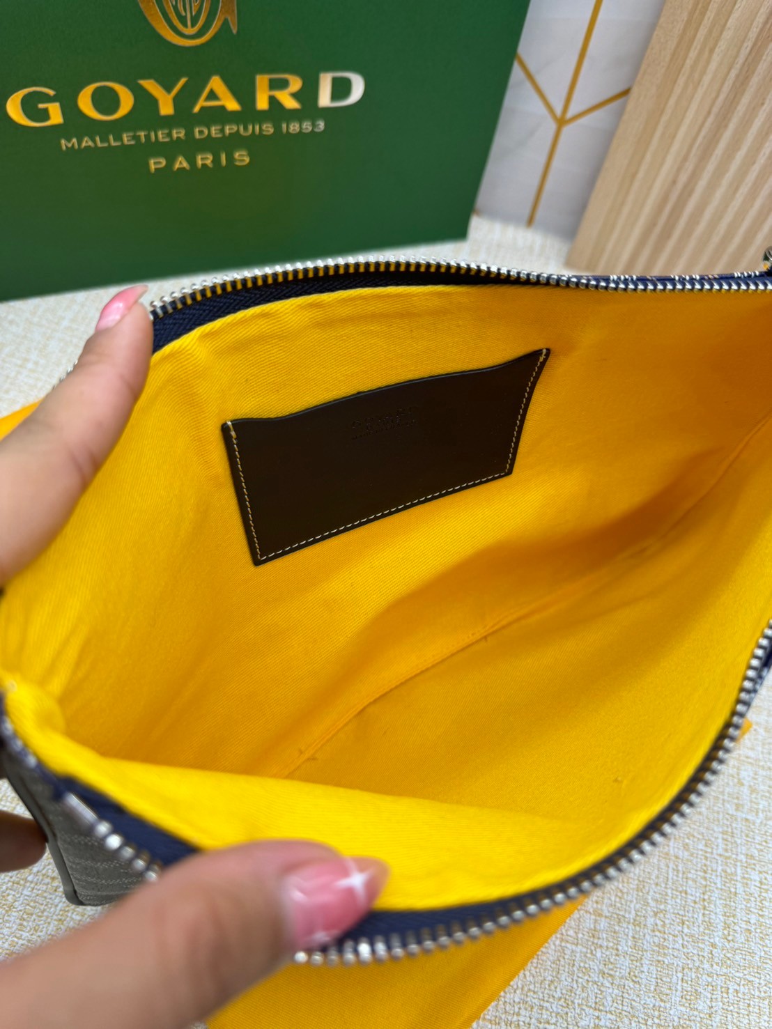 พร้อมส่ง GOYARD CLUTCH BAG unisex 30cm กระเป๋าคลัช ใช้ได้ทั้งชายหญิง เกรดออริ สลับแท้ 1:1 ใช้ต่างประเทศได้ ภาพถ่ายจากงานขายจริง