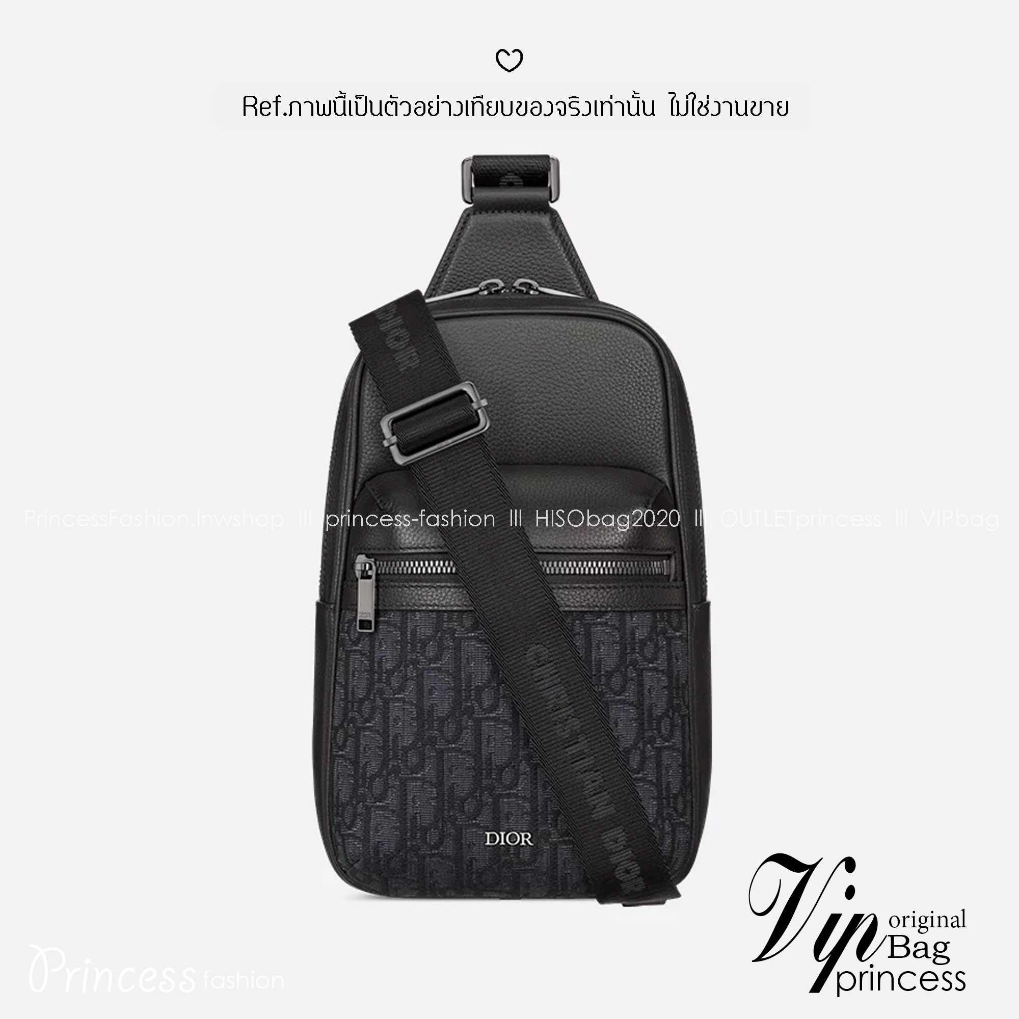 DIOR Sling Bag Rider 2.0 Oblique jacquard fabric กระเป๋าสะพายคาดอก หนังแท้ แคนวาสแท้ สง่างามเหนือกาลเวลา มีไว้ไม่มีเอาท์ ท่านชายควรมีมากค่ะ