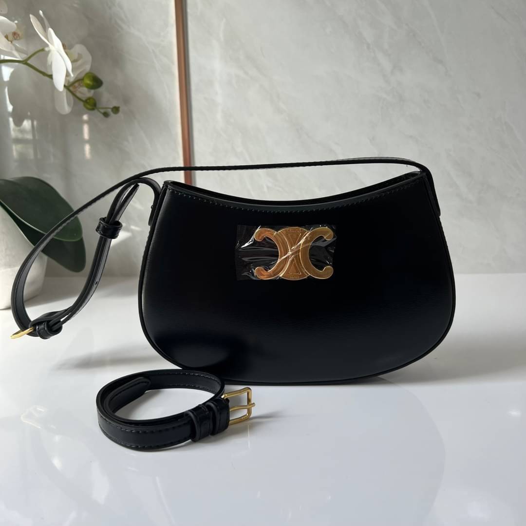 CELINE MEDIUM TILLY BAG IN SHINY CALFSKIN กระเป๋าสะพายไหล่/สะพาย คอลใหม่ทรงสวย มาแรง สวยหรูหรา