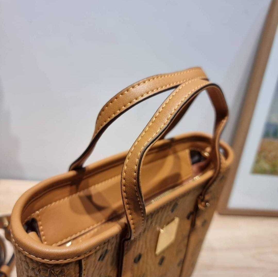 M.C.M MINI TONI SHOPPER IN VISETOS กระเป๋าถือ/สะพายข้าง ทรงโท้ทไซส์มินิ สวยคลาสสิค เกรดท็อปออริ 1:1 สลับแท้ ใช้งานต่างประเทศได้