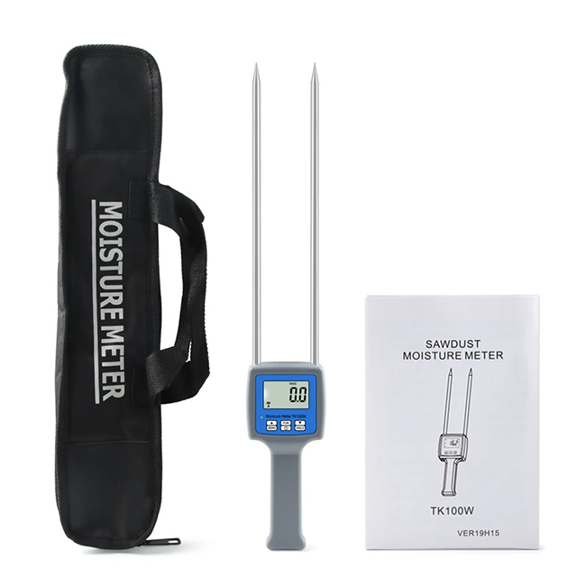 เครื่องวัดความชื้น ขี้เลื่อย ฟาง แกลบ เชื้อเพลิงชีวมวล รุ่น TK100W