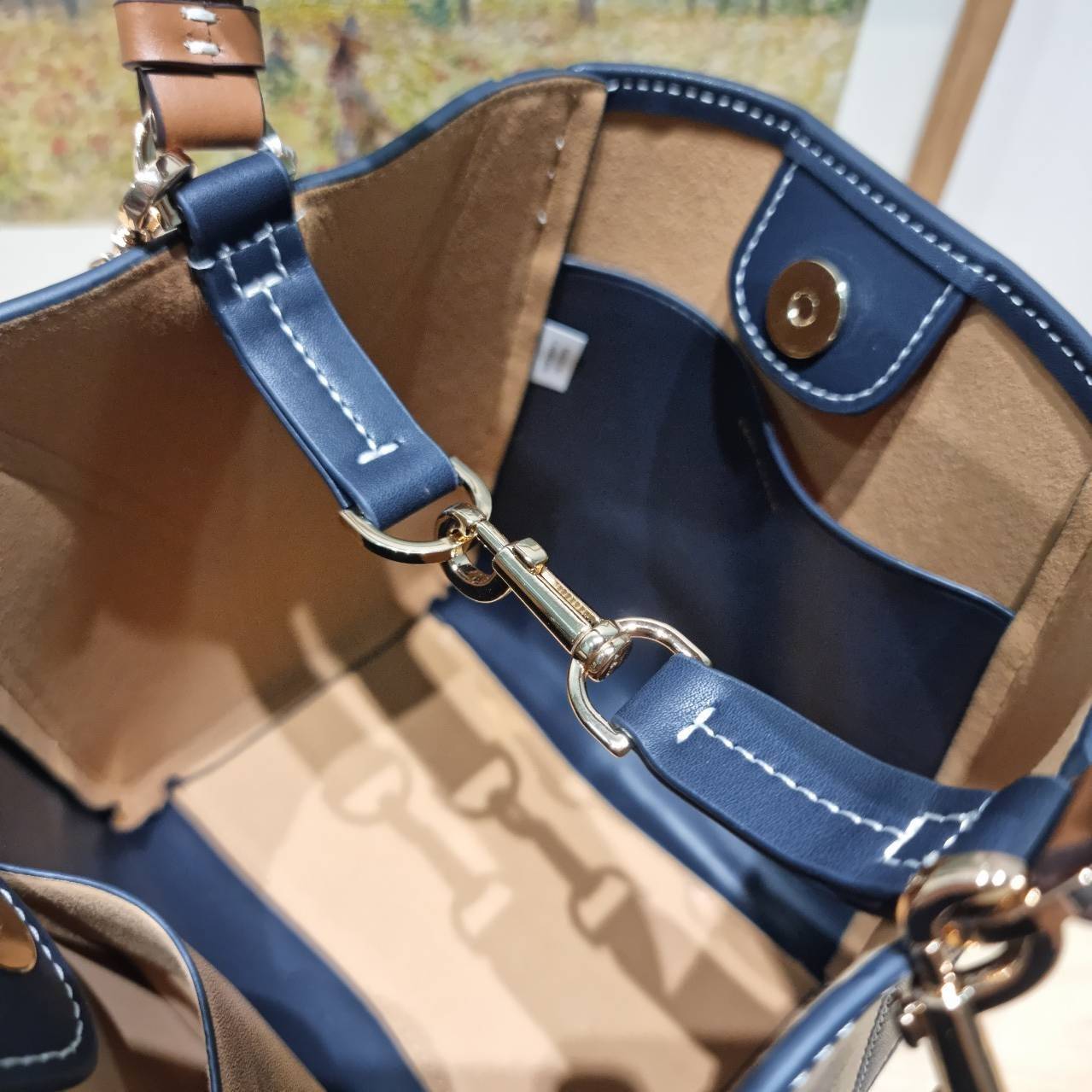 TORY BURCH SMALL T MONOGRAM MCGRAW BUCKET BAG กระเป๋าทรงบัคเก็ตโมโนแกรม เกรดออริ สลับแท้ 1:1 ใช้งานต่างประเทศได้