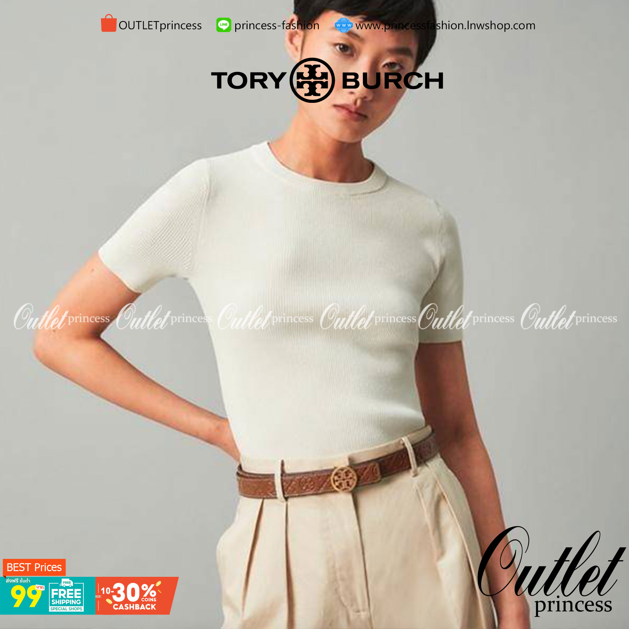 Tory burch Midnight with Tag Logo Monogram Embossed Leather Belt เป็นเข็มขัดที่ตอบโจทย์ของคุณได้อย่างลงตัวทุกสไตล์การแต่งตัว ไม่ว่าจะใส่คู่กับเดรสหรือกางเกงยีนส์ก็ดูดีทีเดียว เพราะหัวเข็มขัดโดดเด่นด้วยดีไซน์ทรงกลมรูป Double T ที่เป็นสัญลักษณ์ประจำแบรนด์ ส