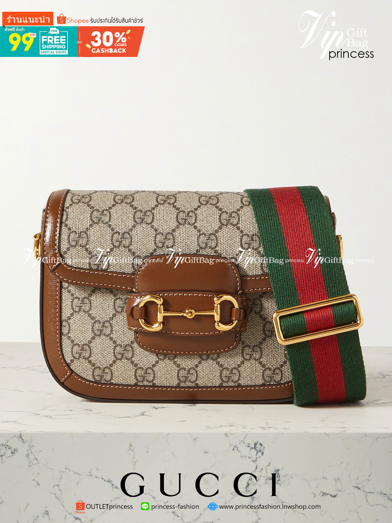 VIP GIFT 】หนังแท้ GUCCI Horsebit 1955 mini bag GG Supreme canvas ที่สุดของรุ่นที่ฮอตหนักมาก คอลเลคชั่นที่ยอดขายดีตั้งแต่วันแรกที่ลง shop ด้วยรูปทรงที่กะทัดรัด ตอบโจทย์ได้ทุกลุค ทุกไลฟ์สไตล์ ใช้งานได้ง่ายคล่องตัว เรียกได้ว่าใครไม่มีได้ยังไง สวยขนาดนี้!!