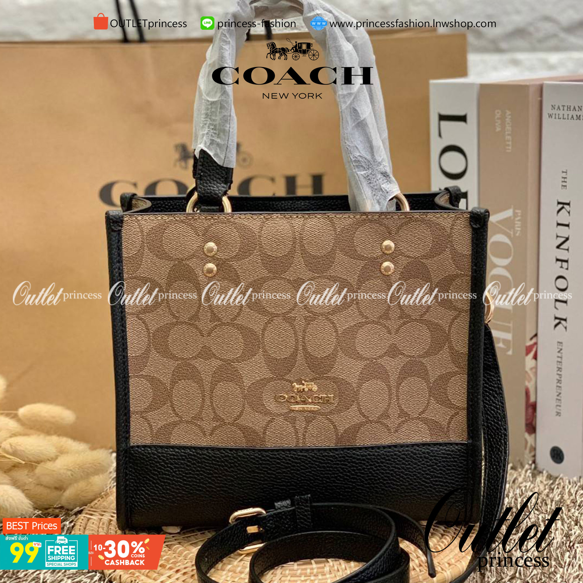 น่าใช้มากๆ สวยเกินราคาไปเลยจร้าา😘 COACH FIELD TOTE 22 SMALL BAG ((C5122)) พร้อมส่งความสวยที่ไทยค่ะ! กระเป๋าหิ้วหรือสะพายข้างได้ หนังแท้นิ่ม ใบจริงสวยมากๆเลยค่ะ ปากกระเป๋าแบบกระดุมแม่เหล็ก ภายในกว้างใส่ของจำเป็นของสาวๆได้เยอะเลย มีช่องซิปและช่องเล็