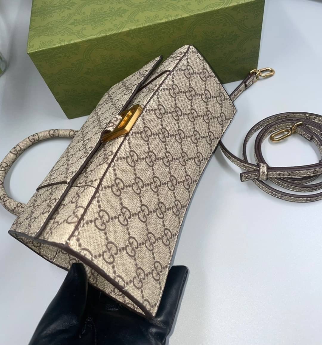 Gucci x Balenciaga The Hacker Project Small Hourglass Bag พร้อมส่งที่ไทย ภาพสินค้าถ่ายจากงานขายจริง ใช้งานต่างประเทศได้