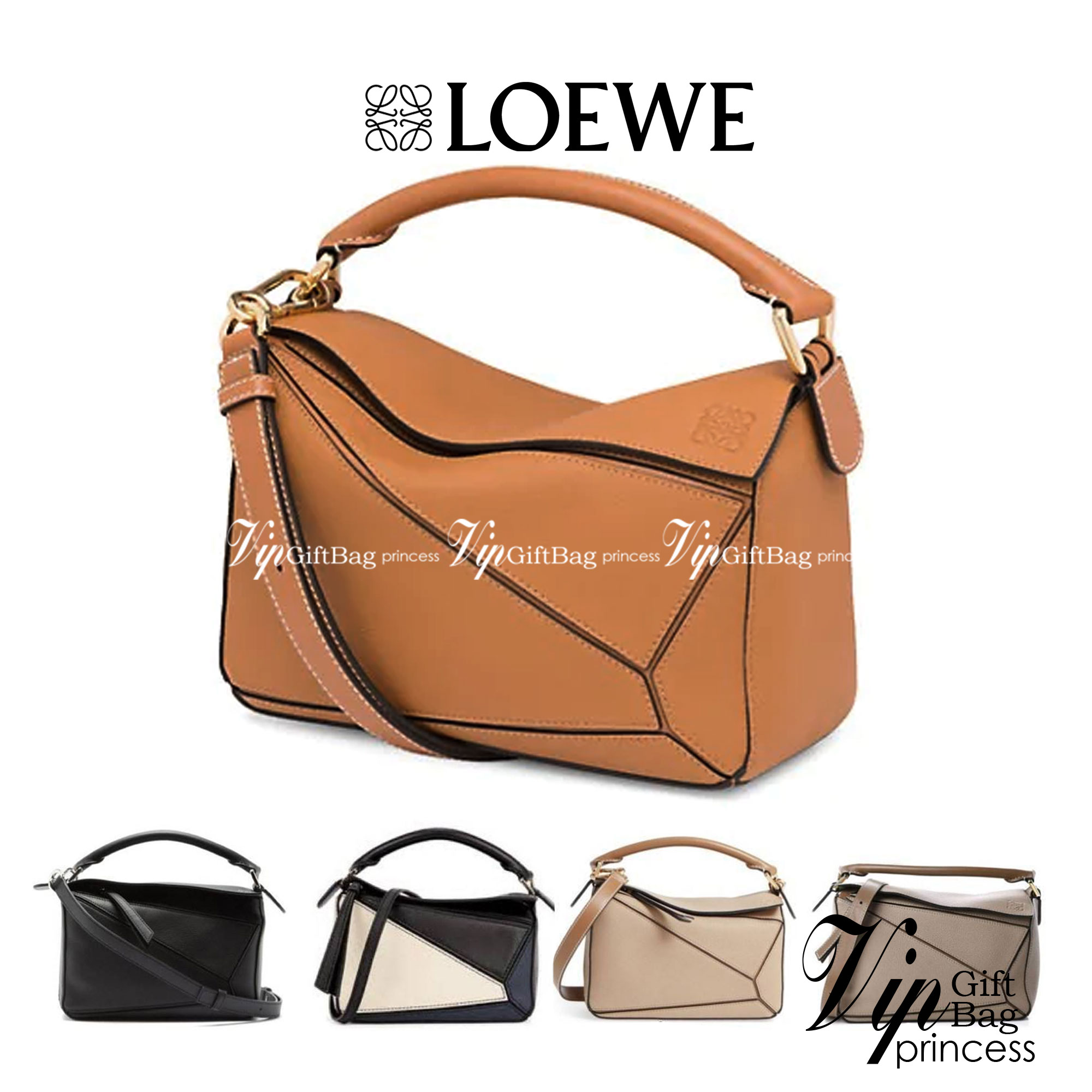 Loewe Puzzle Bag In Classic กระเป๋าทรง Puzzle นี้ออกแบบโดย Jonathan Anderson โดยได้รับแรงบันดาลใจในการออกแบบมาจากรูปทรงของลูกรักบี้ ดังนั้น จึงจะเห็นได้ว่าการตัดเย็บและรูปทรงของกระเป๋านั้นคล้ายคลึงกับลูกรักบี้ รูปทรงดูมินิมอลไม่ทิ้งคอนเซ็ปต์ของแบรนด์ สามา