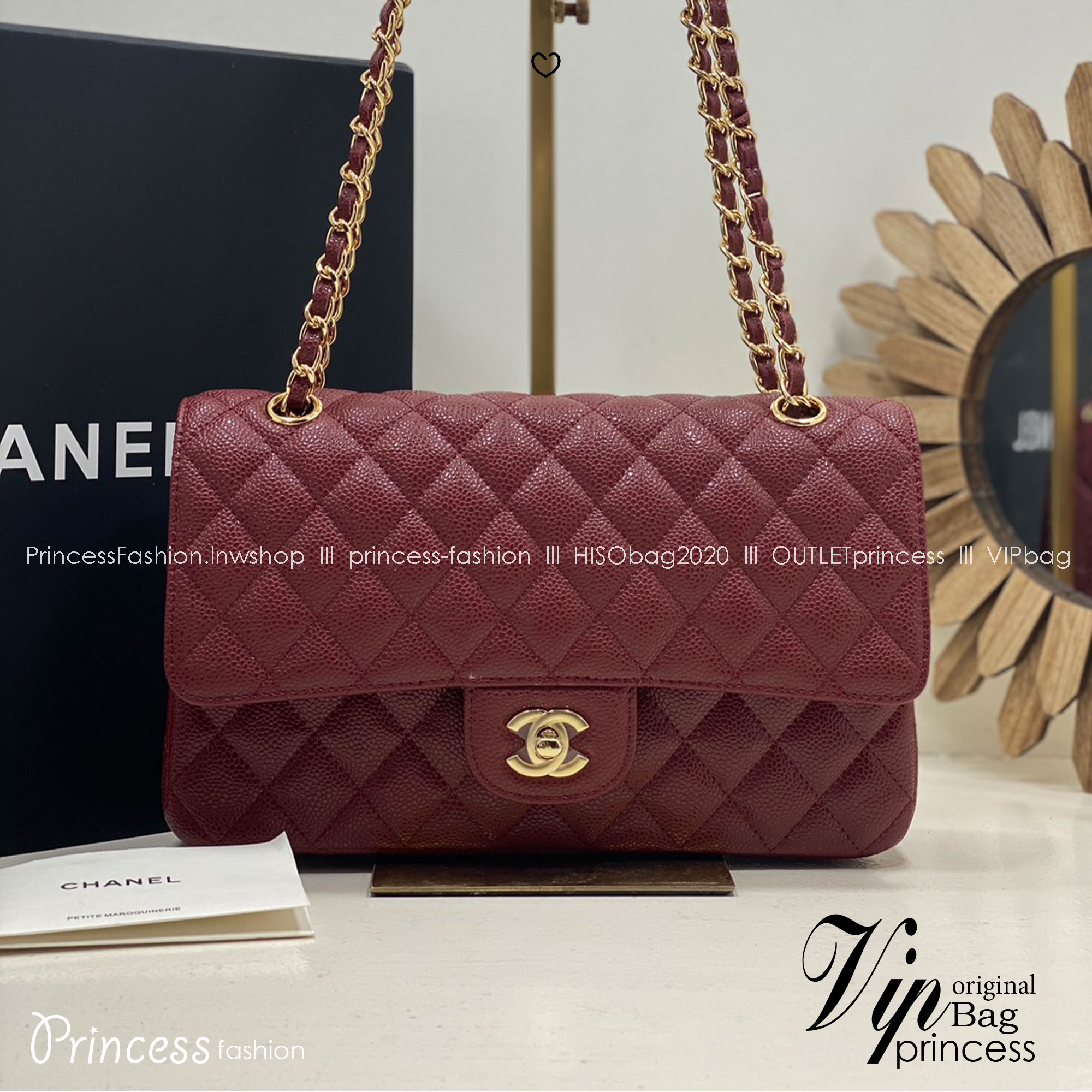 ORI หนังแท้ | CHANEL Classic Medium Flap Bag 25cm กระเป๋าสะพายคลาสสิกรุ่นยอดนิยมตลอดกาล ดีไซน์เรียบหรูหราขับผิว งานหนังแท้ อะไหล่ทองหรูหรา สุดยอดเดอะเบสท์ไอเท็ม