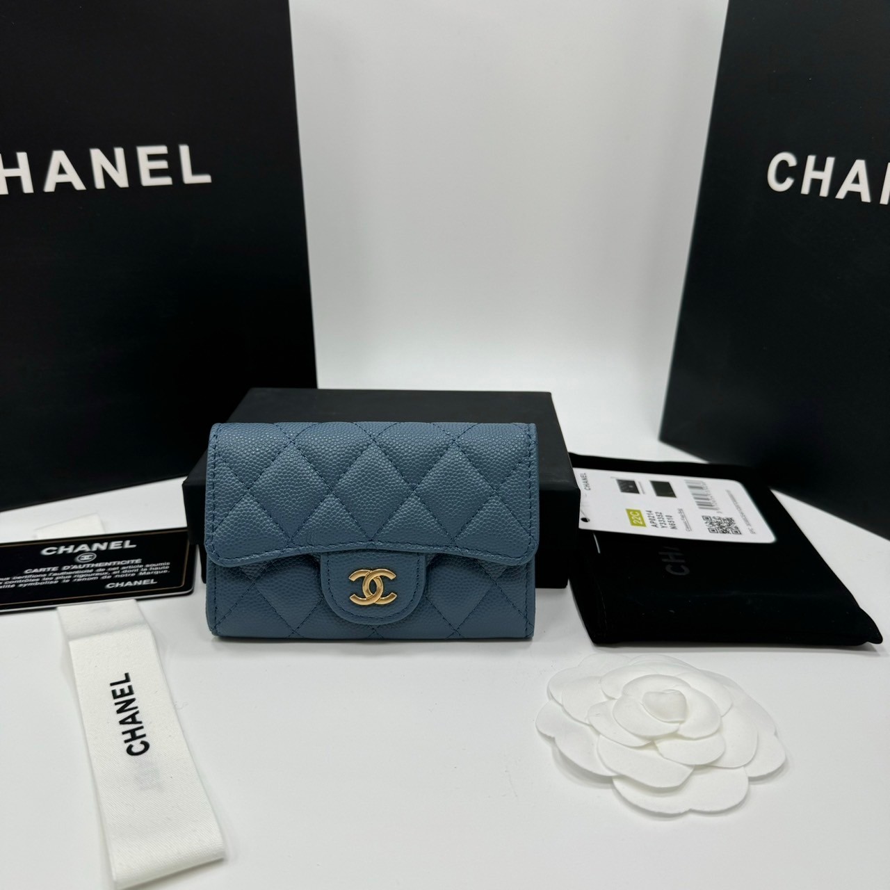พร้อมส่ง 7 สี CHANEL WALLET กระเป๋าสตางค์รุ่นยอดนิยมใบสั้น เกรดออริ 1:1 ใช้งานต่างประเทศได้ ภาพถ่ายจากงานขายจริง