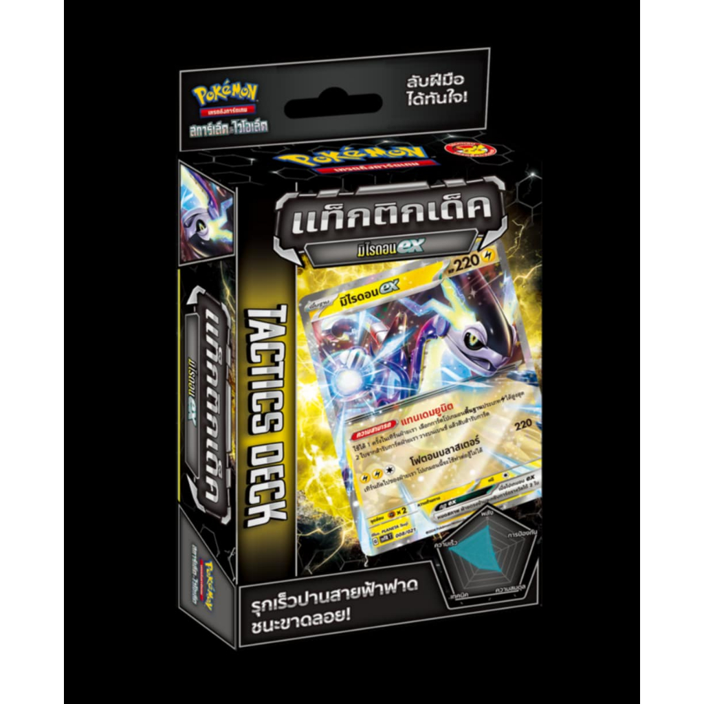 โปเกมอนเทรดดิ้งการ์ดเกม สการ์เล็ต&ไวโอเล็ต "แท็กติกเด็ค" 1 กล่อง พร้อมเล่น