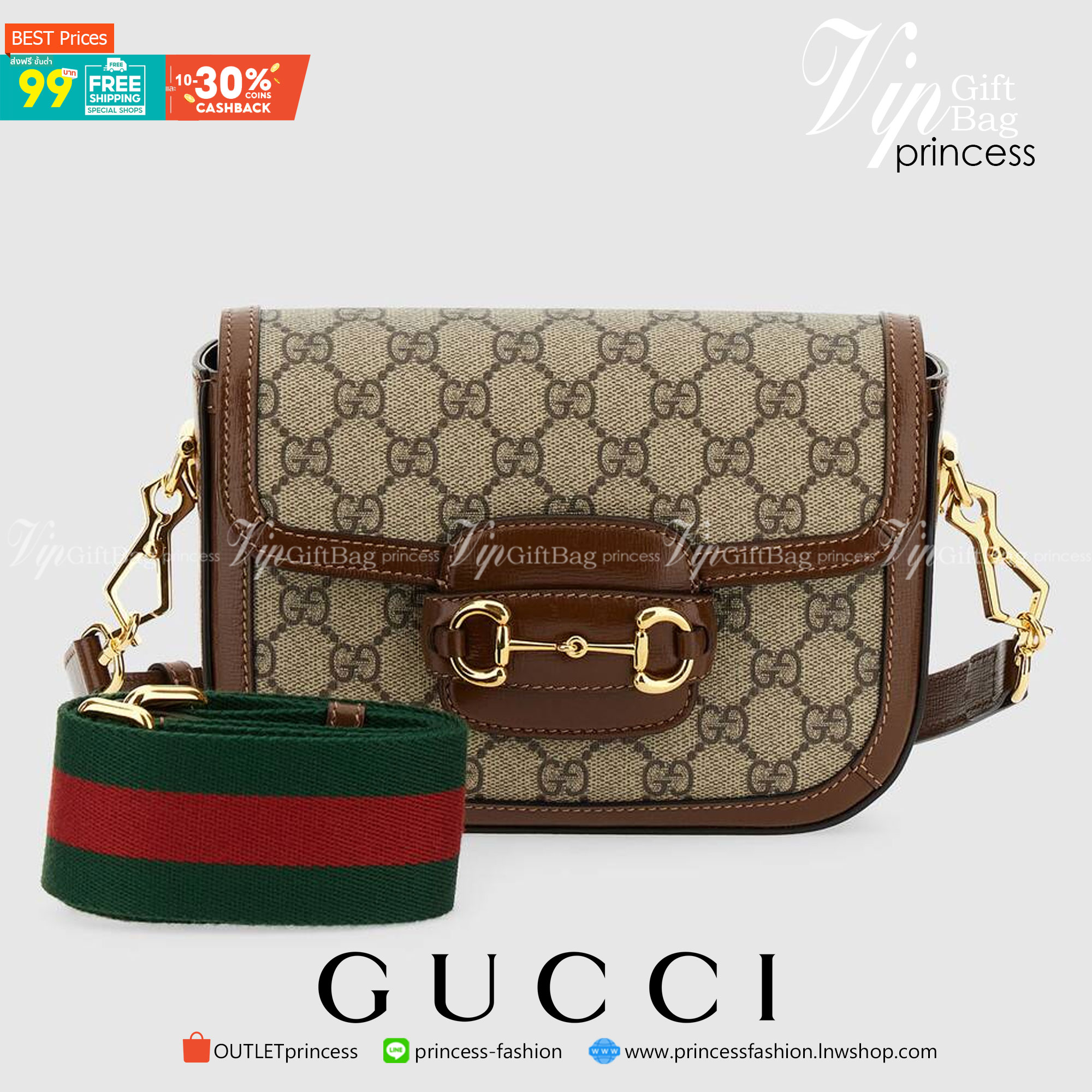 VIP GIFTbag 】หนังแท้สวยมากกกกกก มีจำนวนจำกัดน้าา Gucci Horsebit 1955 mini bag กระเป๋าสะพายข้าง ทรงใช้งานง่าย ดีไซน์เรียบหรูและคลาสสิคตามสไตล์ ใส่ของสำคัญได้สบาย ใส่มือถือได้ทุกรุ่น มาพร้อมสายสะพายสปอร์ต ถอดออกได้ ปรับได้ตามตัว ใบนี้แมทช์ได้กับทุกสไตล์การแ
