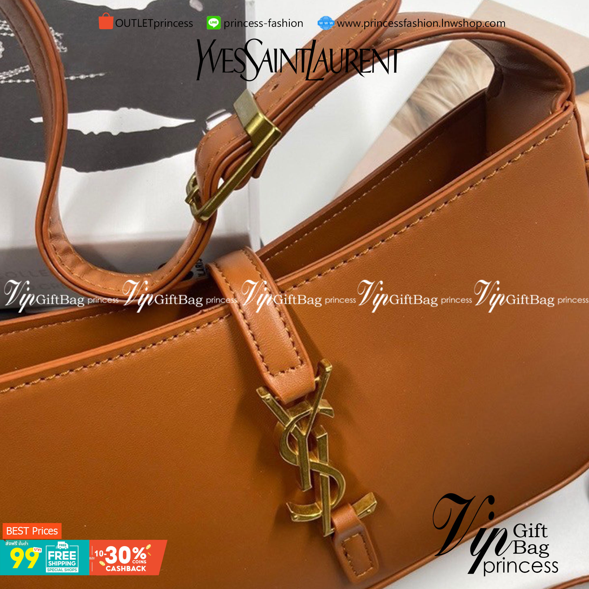 VIP 】YSL Saint Laurent Le 5 à 7 Leather Hobo Bag พร้อมส่ง 4สี รุ่นยอดนิยม ใบนี้เลย!! สวยหรู กระเป๋าสะพายไหล่ ดีไซน์อยู่ทรงคลาสสิคแฝงความหรูด้วยโลโก้สีทองอร่ามโดดเด่น วัสดุหนังเรียบ สาวๆที่รออยู่ต้องรีบจัด รีบมีเป็นของตัวเองกันน้า ราคาสุดคุ้มที่นี่ที่เดียว