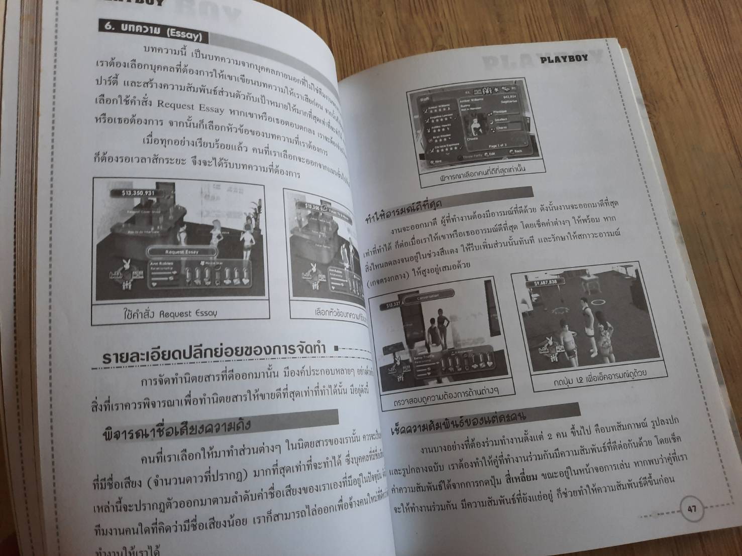 คู่มือเฉลยเกม PS2 PLAYBOY THE MANSION ***สินค้าหมด******