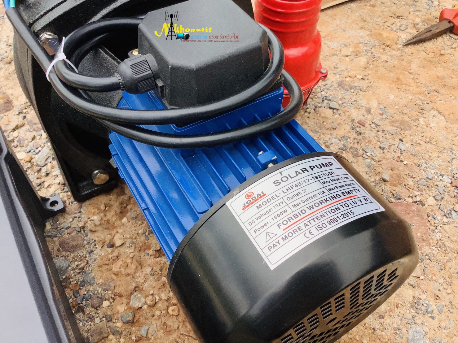 ปั๊มหอยโข่ง JODAI ท่อ 3 x 3 นิ้ว 1500 วัตต์ AC/DC HYBRID รุ่น LHF45/17-192/1500-H