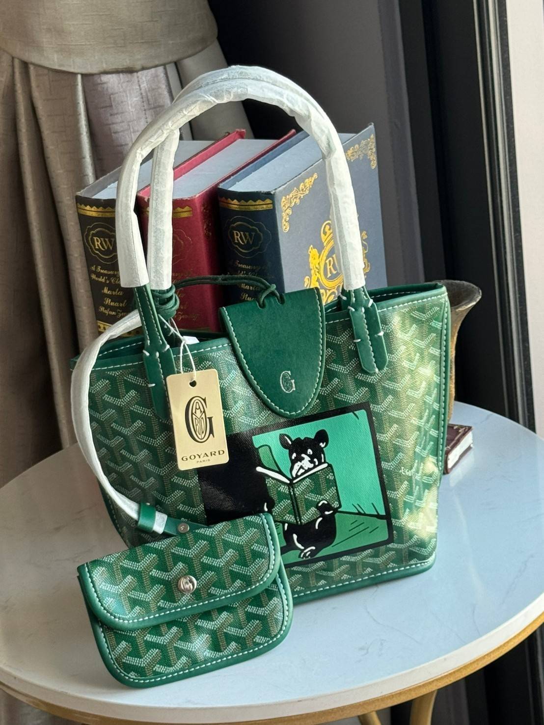 พร้อมส่ง 4 สี GOYARD ANJOU TOTE MINI / Goyard Villette Mini Tote Bag กระเป๋าทรงโท้ทมินิ แบรนด์หรูสัญชาติฝรั่งเศส 🧡 เกรดออริจินอล 1:1 สลับแท้ ใช้งานต่างประเทศได้