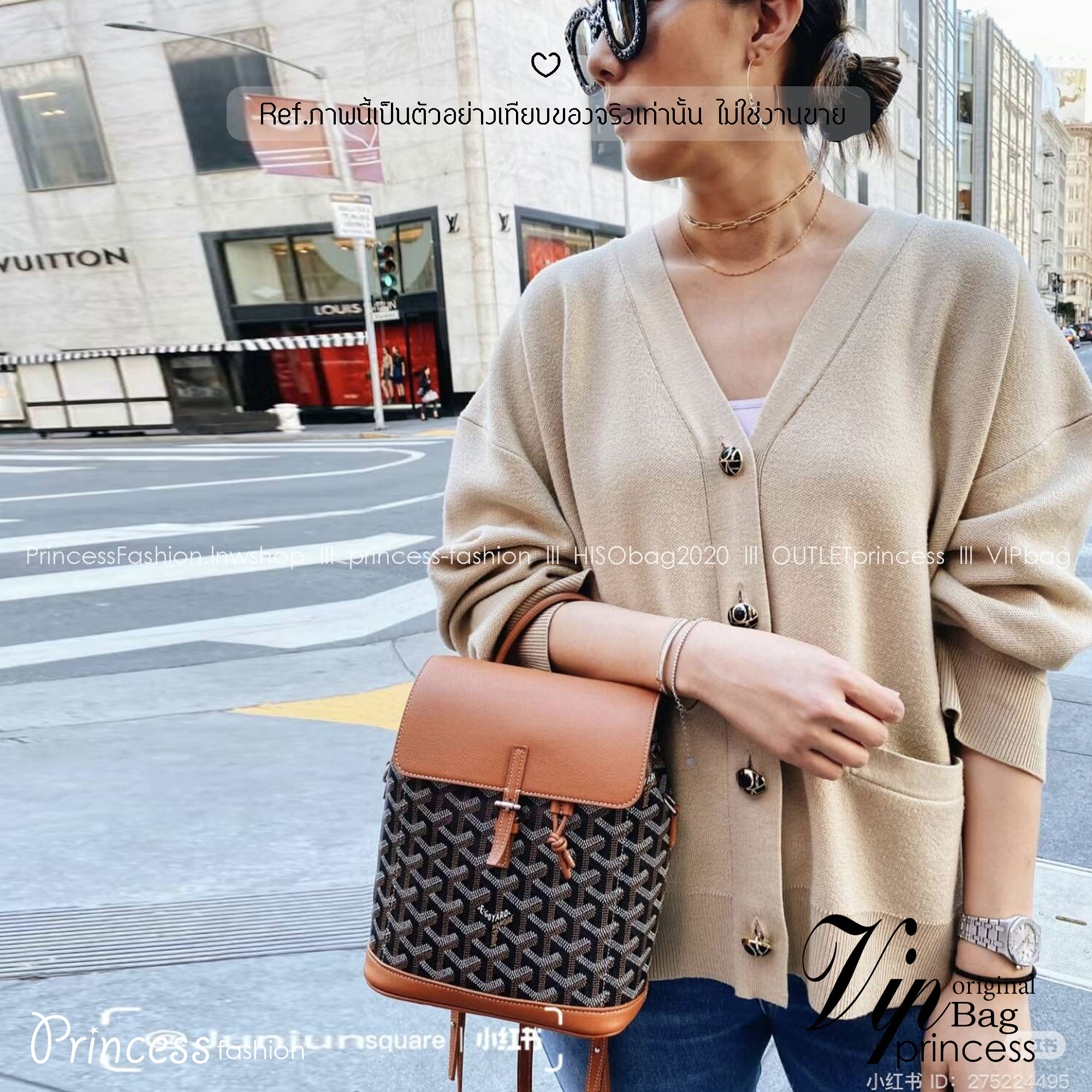 Goyard Alpin Mini Backpack กระเป๋าเป้สะพายหลัง ปรับถือหรือสะพายข้างได้อย่างลงตัว ไซส์มินิ 19cm ขนาดกำลังสวยน่าใช้ ภายในโล่งกว้าง ใส่ของสำคัญได้ ใบนี้คุ้มค่าราคามากๆ ทั้งดีไซน์และฟังก์ชั่นการใช้งาน ตอบโจทย์แน่นอนจ้า