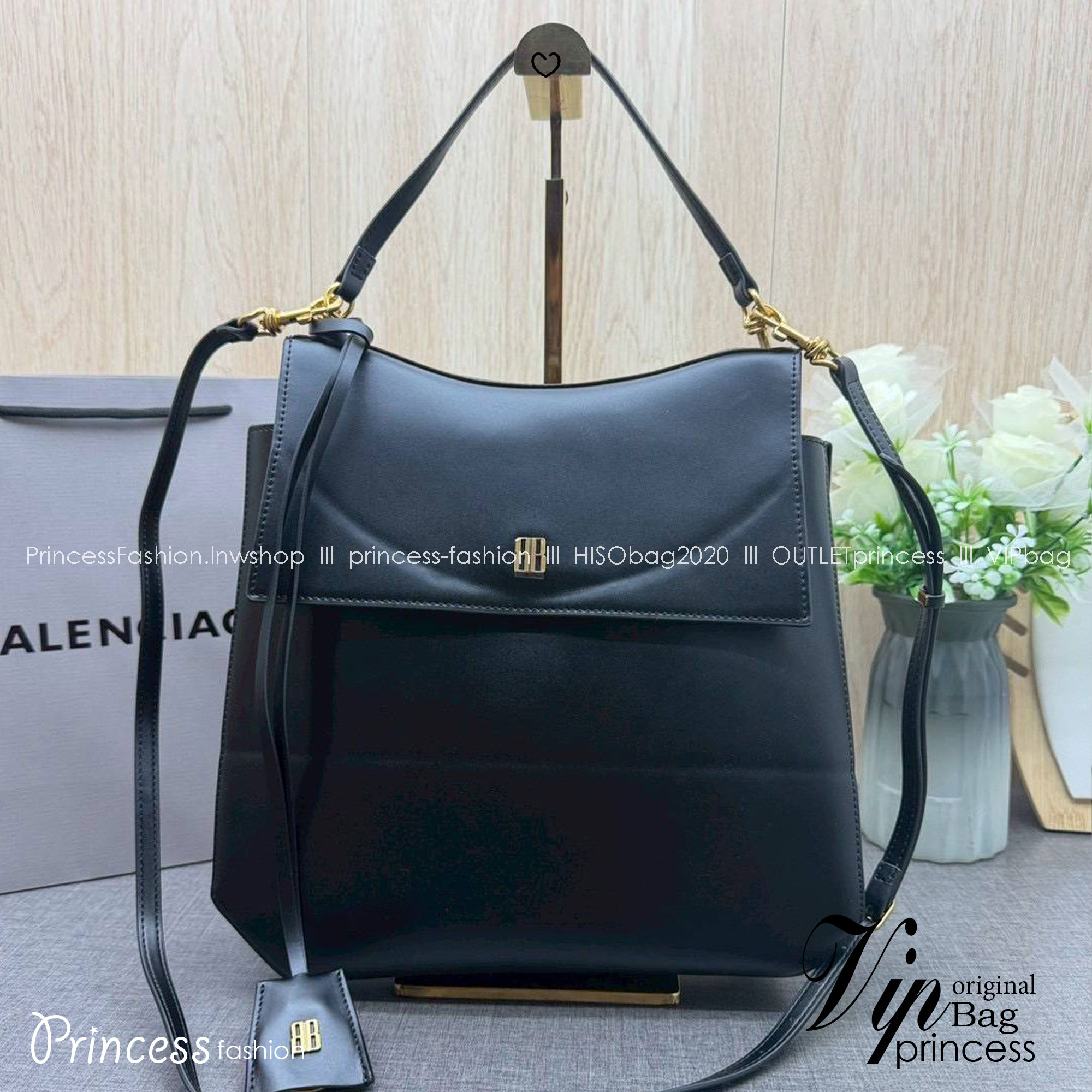 ORI หนังแท้ | Balenciaga Nano Medium Top Handle Bag 27cm กระเป๋าสะพายทรงโท้ท ดีไซน์ใหม่สวยเก๋ตามแบบฉบับแบรนด์