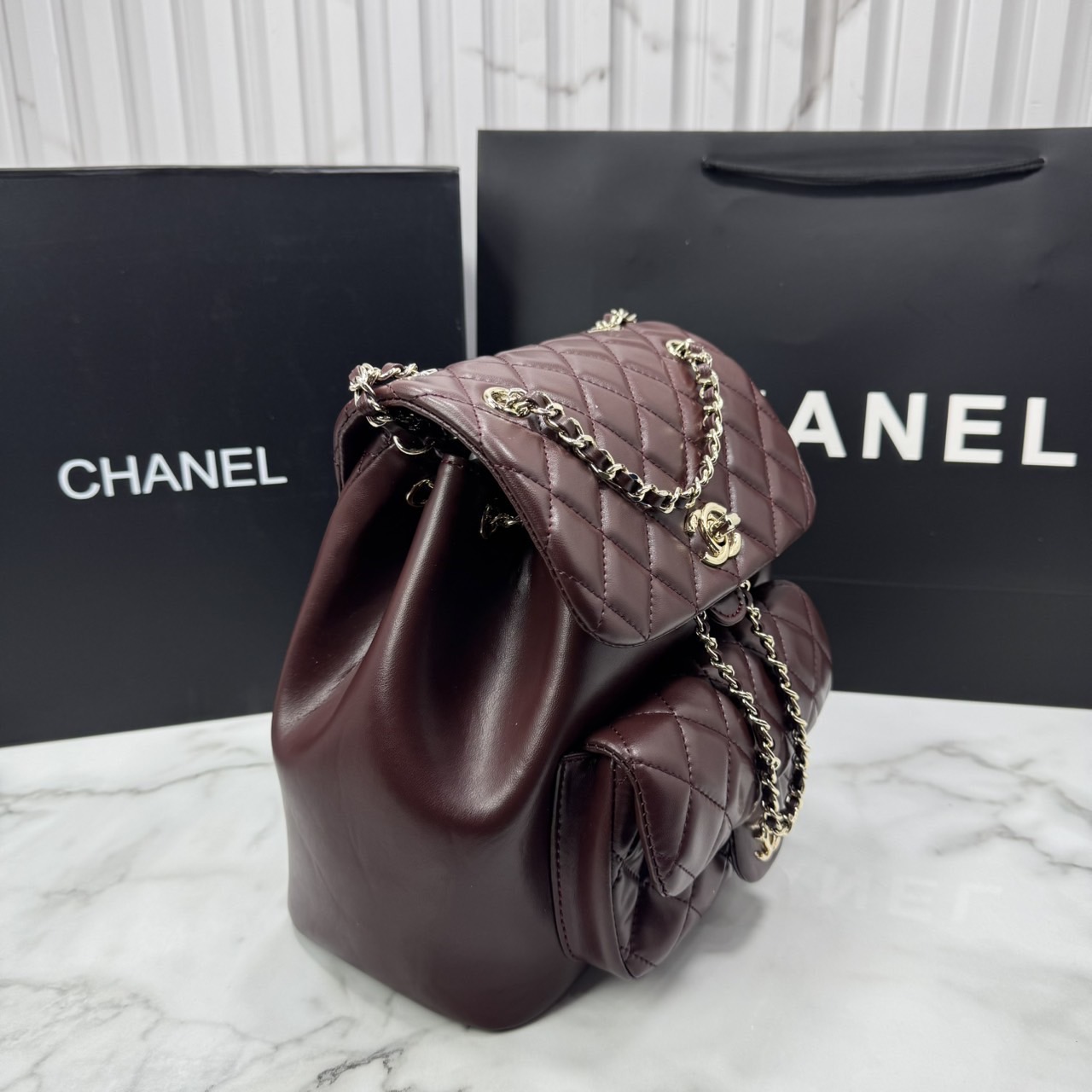 ORI หนังแท้ | Chanel Duma Backpack กระเป๋าเป้ไซส์มินิ น่ารักน่าใช้สุดๆ ไอเท็มยอดฮิต รูปทรงทันสมัย ดีเทลความสวยมากมาย