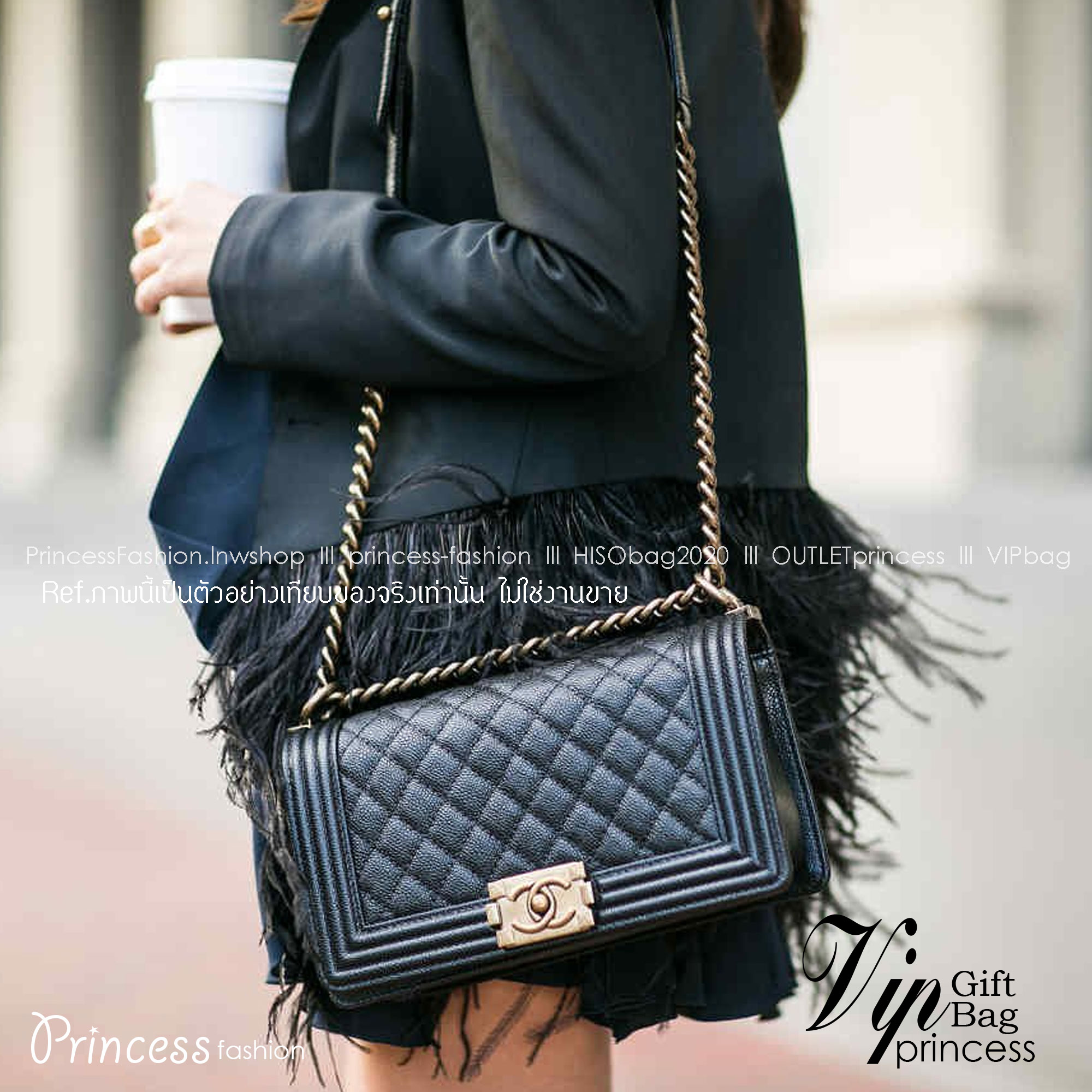 Chanel Boy 10" พร้อมส่งที่ไทย รุ่นสุดฮอต อะไหล่สีทองสุดหรู วัสดุหนังลายคาร์เวีย ทรงคลาสสิคที่สาวๆห้ามพลาด!! ในราคาสุดคุ้ม