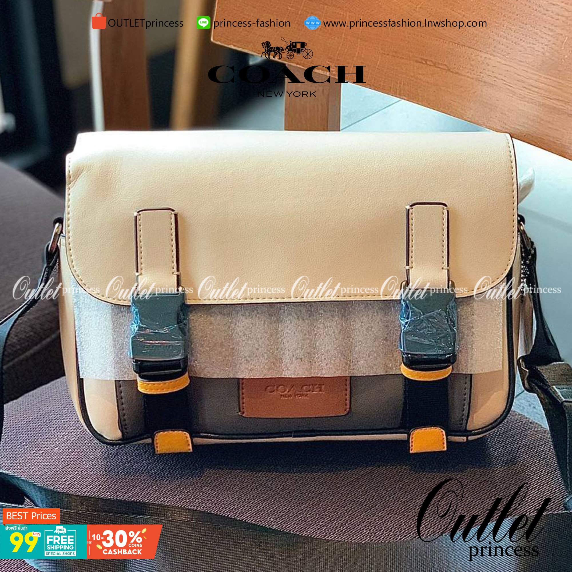 ลุคคือดูดีมากๆ ต้อนรับปีใหม่นี้กันค่า😘 COACH TRACK CROSSBODY ((2715)) เข้าใหม่อีกหนึ่งสี พร้อมส่งที่ไทย ใหม่ล่าสุดค่ะ! กระเป๋าสะพายครอสบอดี้ร์หรือสะพายข้าง หนังแท้ชั้นดีที่สุด หนังนิ่มเรียบสวยมากๆค่ะ ด้านหน้าเย็บป้ายหนังโลโก้แบรนด์ เปิดปิดกระเป๋าแ