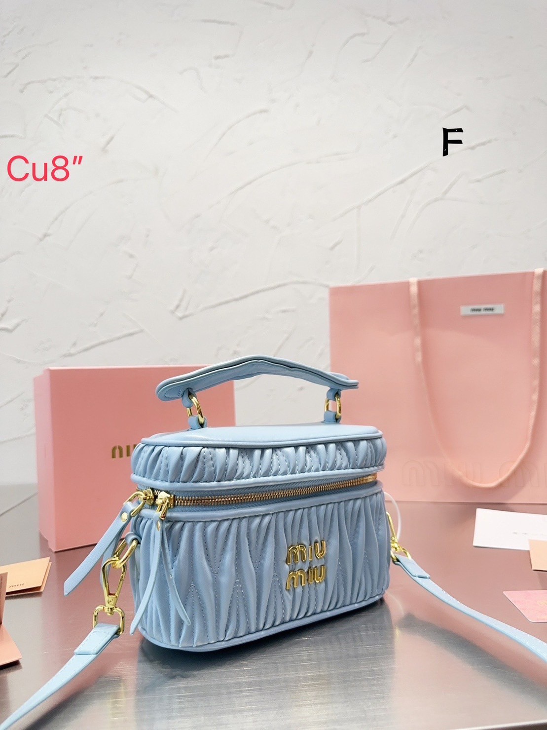 MIU MIU Matelasse nappa leather shoulder bag / MIU MIU BAG พร้อมส่ง 4 สี กระเป๋าสะพายทรงกล่อง ให้ความละมุม ลุคคุณหนูน่ารักสุดๆ คะ