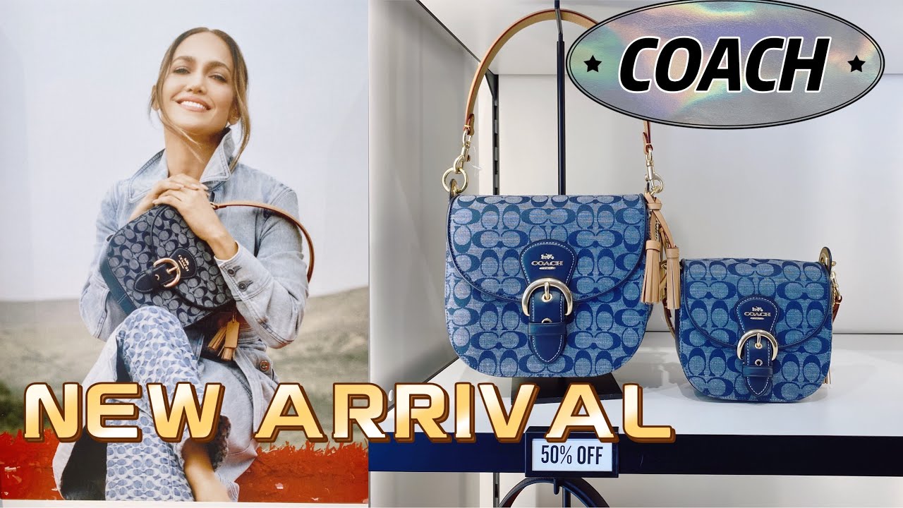 Coach Kleo Shoulder Bag 23 In Signature Chambray พร้อมส่งที่ไทย