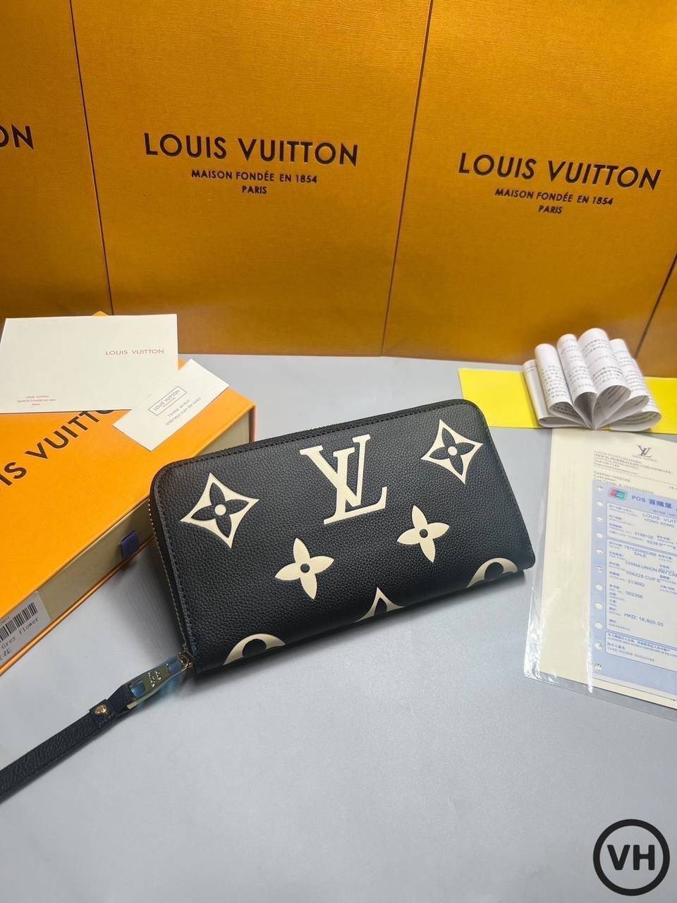 ORI หนังแท้ | LV Zippy wallet two-tone Monogram Empreinte leather / LV Long Wallet กระเป๋าสตางค์ใบยาวซิปรอบ กระเป๋าสตางค์ผู้หญิง