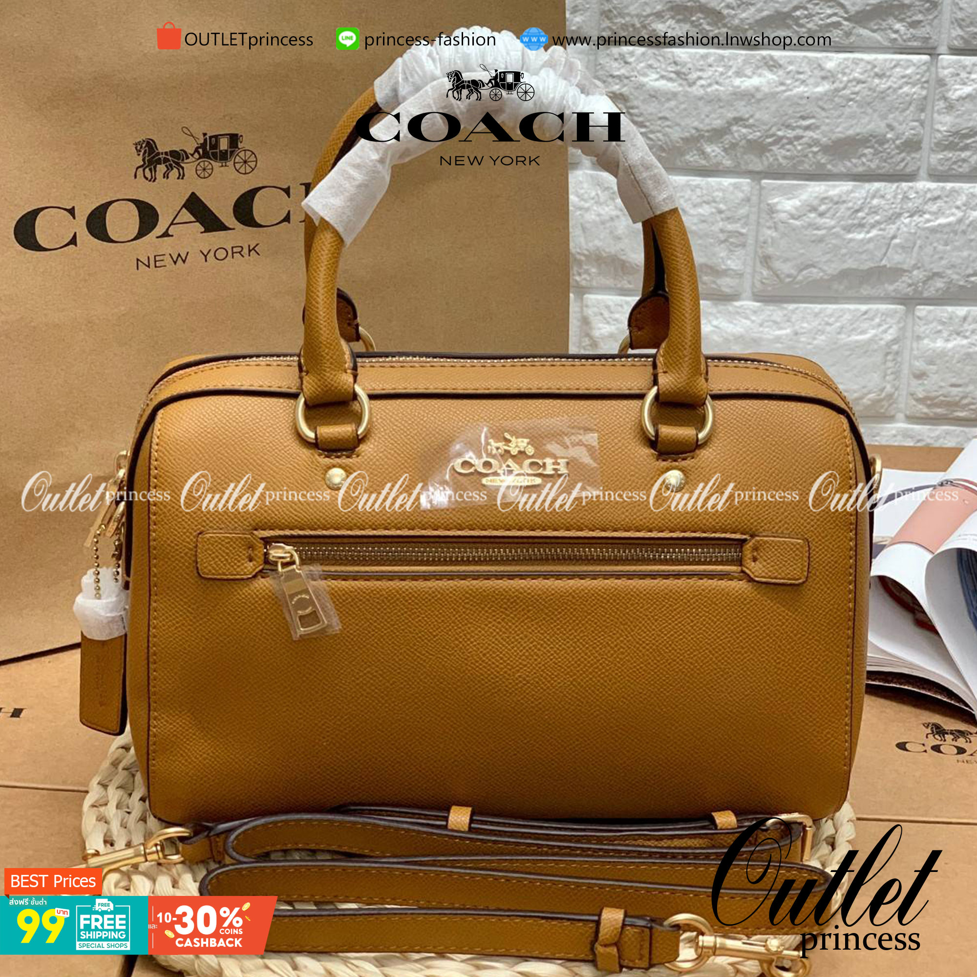 COACH ROWAN SATCHEL BAG ((79946)) กลับมาอีกครั้ง พร้อมสีหายากค่ะ! กระเป๋าหิ้วทรงหมอนสุดฮิตของสาวๆ//สะพายข้างได้ หนังแท้ ลายหนังสวย ทรงสวย ด้านหน้ามีช่องซิปให้หนึ่งช่อง เปิดปิดช่องหลักแบบซิป ภายในกว้างใส่ของจำเป็นของสาวๆได้ครบ มีช่องเล็กและช่องซิปใส่ของจุก