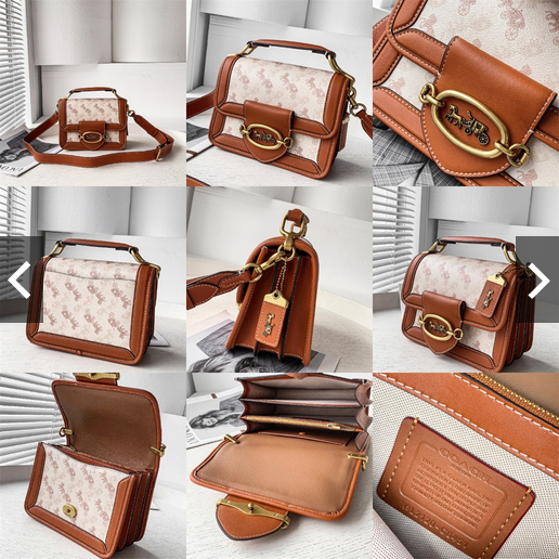 COACH C8452 C8450 C8449 C8451 Hero Shoulder Bag In Signature Canvas Women Crossbody Sling Handbag พร้อมส่งที่ไทย ดีไซน์ใหม่ล่าสุด ที่มาพร้อมความหรูยกระดับ กระเป๋าถือ/สะพายข้าง ออกแบบทรงสวย คลาสสิค ขนาดกำลังพอดี ไม่ว่าจะถือ หรือสะพายสายครอส ก็ดูดีแบบไม่ต้อ