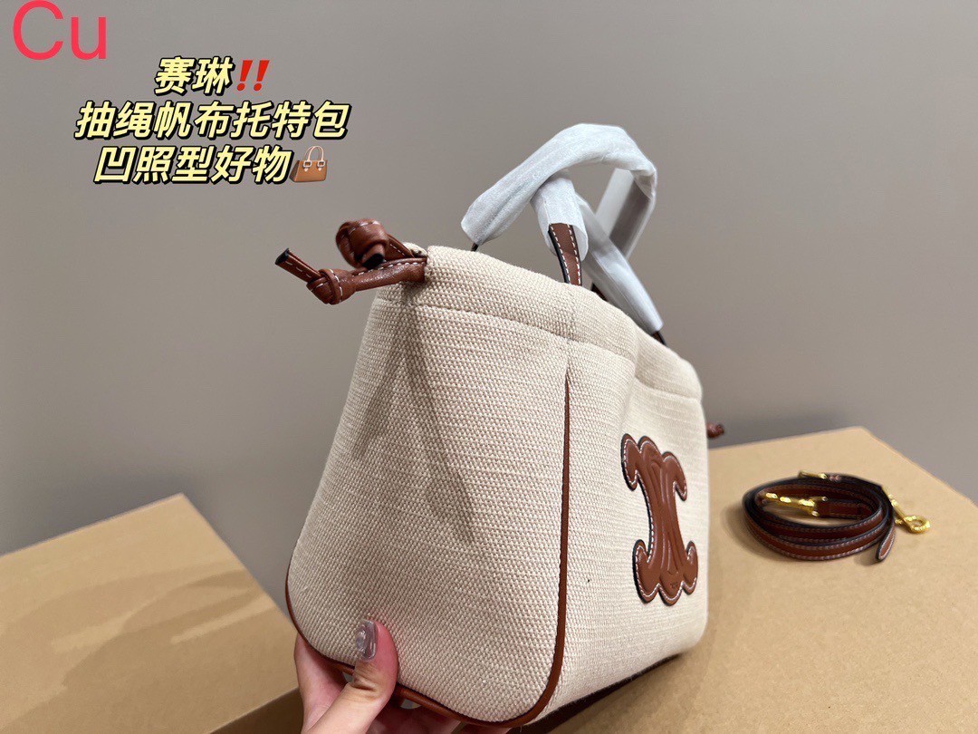 CELINE Horizontal Cabas Canvas / CELINE TOTE BAG กระเป๋าทรงโท้ทกำลังมาแรง ขนาดและดีไซน์ทรงสี่เหลี่ยมผืนผ้า สามารถใส่ของได้เยอะและนำมาใช้ได้ทั้งไปทำงานหรือไปช้อปปิ้งได้ แมทช์กับเสื้อผ้าได้ง่าย เรียกได้ว่าคุ้มค่าคุ้มราคาสุดๆ