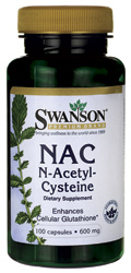 (Pre-order) Swanson Premium NAC N-Acetyl Cysteine 600 mg 100 Caps
