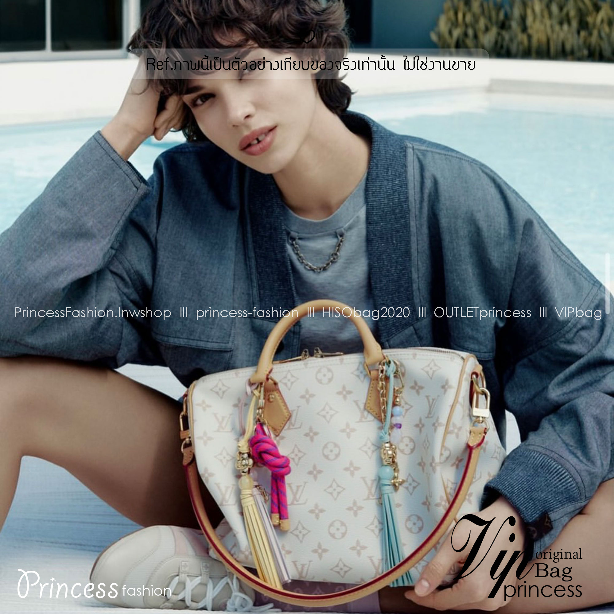 ORI หนังแท้ | LV Speedy Soft 30 Lucky Bag Monogram Dune/Pink กระเป๋าสะพายสปีดี้ทรงหมอน ทรงยอดนิยม สุดไอคอนิกดีไซน์ใหม่ แต่งแต้มสัมผัสเงางามดั่งอัญมณี ซับในสีชมพูพาสเทลตัดกัน โดดเด่นด้วยปมเชือกสีสันสดใส ตอกย้ำถึงความพิถีพิถันและใส่ใจในทุกรายละเอียด