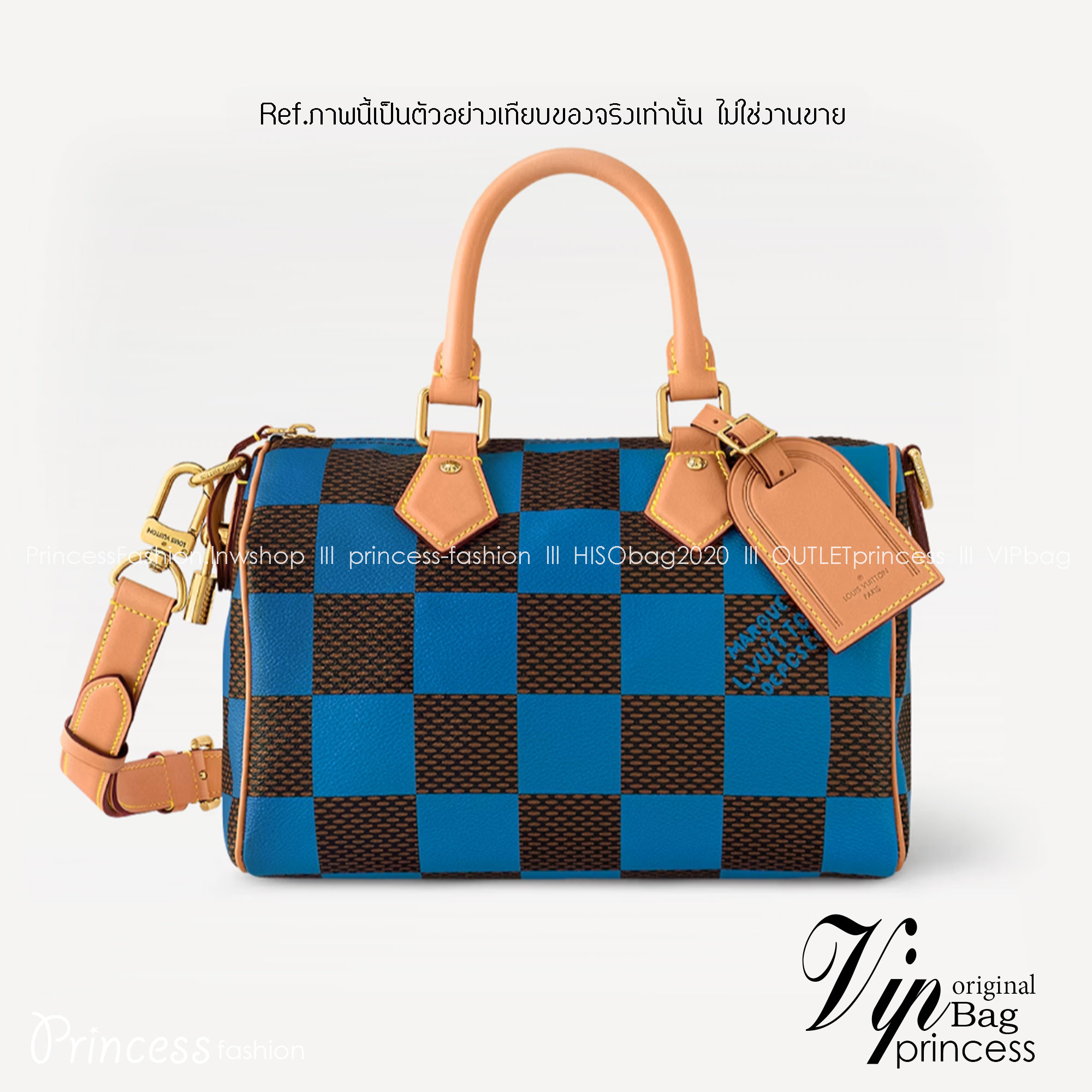 LV Speedy 25 Bandoulière Damier Pop กระเป๋าสะพายสปีดี้สีใหม่ Bleu ราพุ่งไปแล้ว หลังจากตะลิชถือ รีบจับจองนะคะ ล็อทหน้าราคาอับแน่นอนเลยค่า