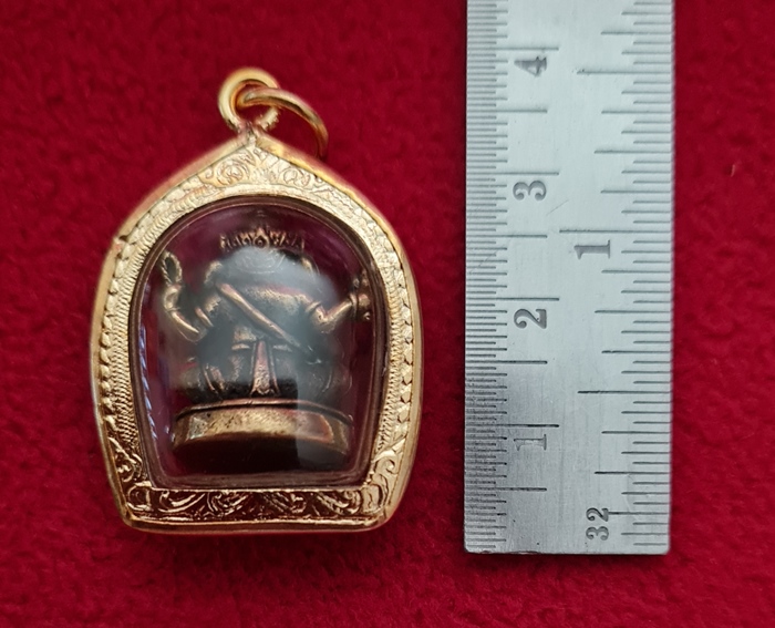 สินค้าหมดค่ะ องค์พระพิฆเนศปางเอกทันตะคณปติ(สำเร็จทุกสิ่ง)(คนเกิดวันศุกร์)เนื้อทองเหลืองเลี่ยมทองไมครอนพร้อมใบคาถาค่ะ