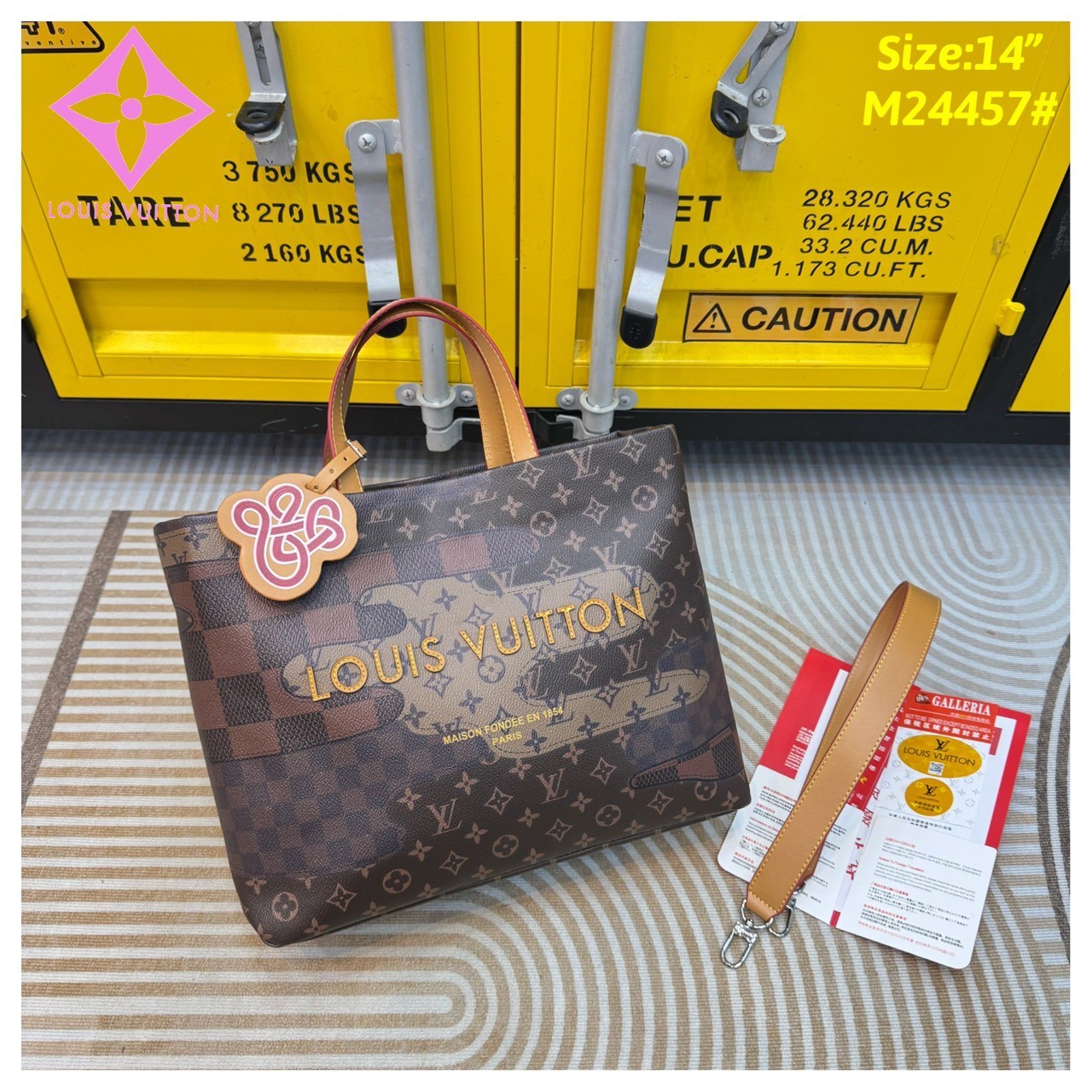 LV Shopper Tote bag Monogram Landscape Canvas กระเป๋าสะพายทรงโท้ท shopper มี 3 ขนาด สวยคลาสสิค พกพาสะดวก ใช้งานง่ายสุดๆ