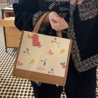 COACH DEMPSEY TOTE 22 WITH DREAMY VEGGIE PRINT (COACH C8253) พร้อมส่งที่ไทย