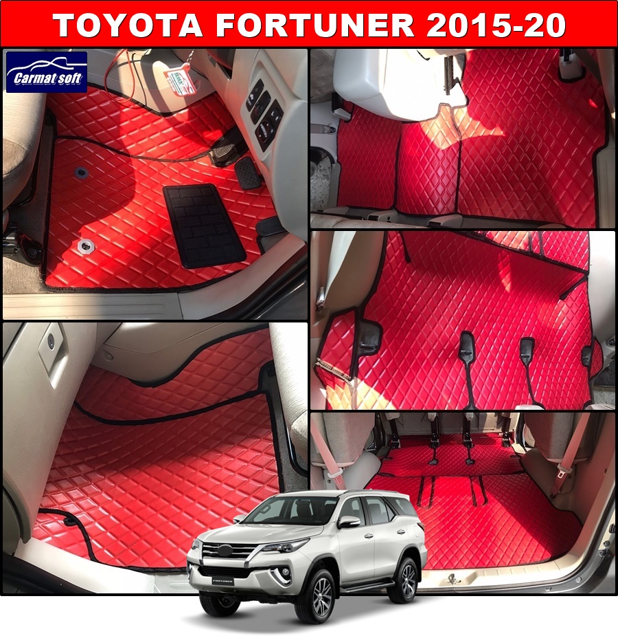 พรมปูพื้นรถยนต์TOYOTA FORTUNER 2015-20 ลายDIAMOND เต็มคัน