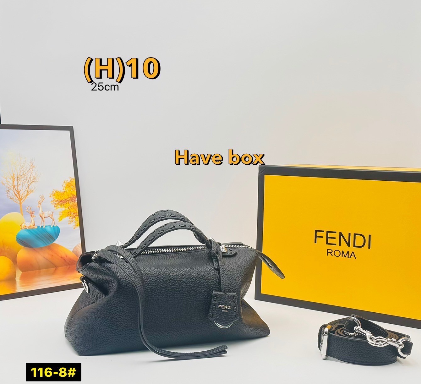 FENDI Medium By The Way Selleria Shoulder Bag กระเป๋าสะพายรุ่นใหม่ล่าสุด รูปทรงใช้งานง่าย โมเดิร์นและหรูหราขึ้น สไตล์ไม่ซ้ำภายในโล่งกว้าง ใส่ของสำคัญได้สบายๆ