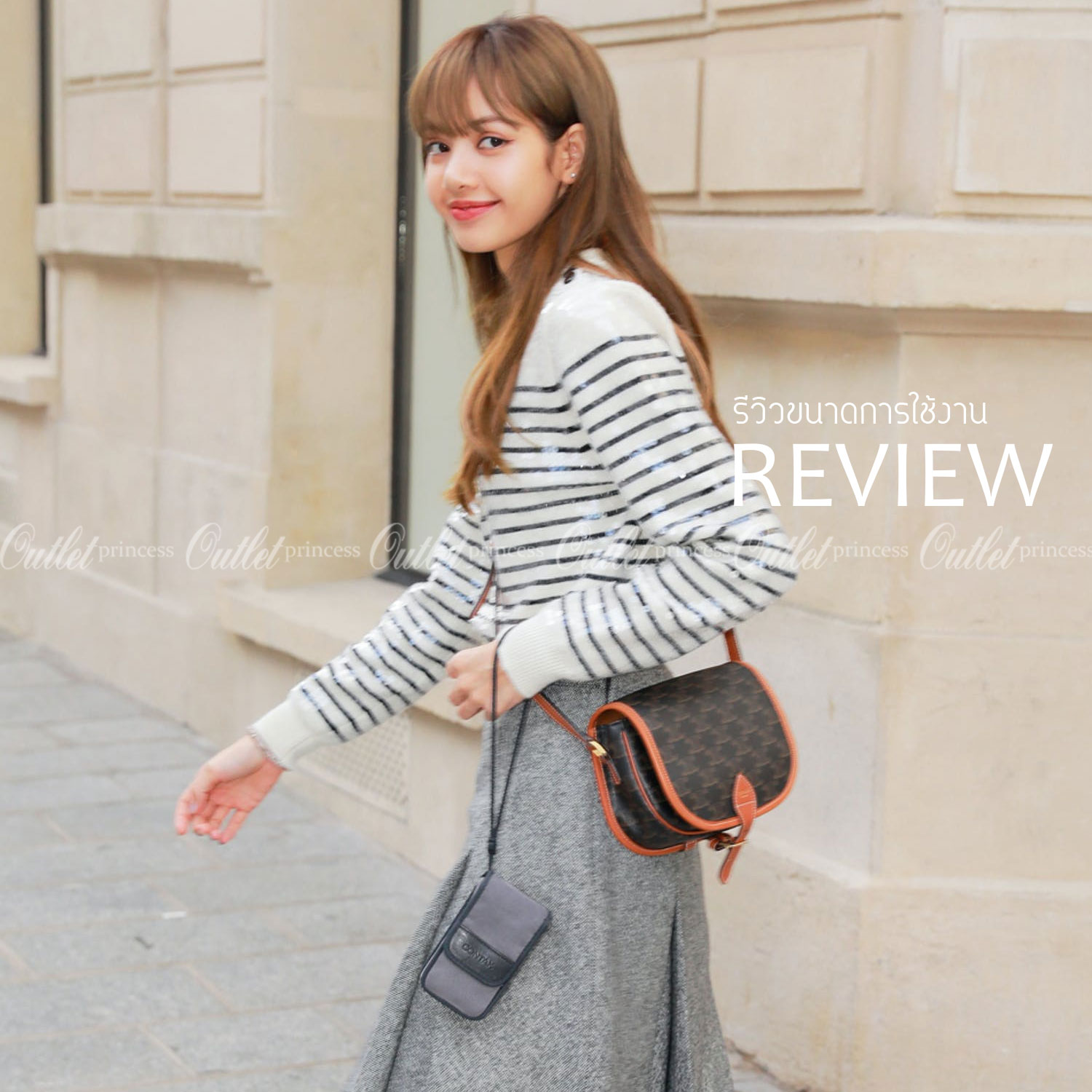 CELINE MEDIUM FOLCO BAG IN TRIOMPHE CANVAS หากใครที่กำลังมองหากระเป๋าสะพายข้าง ขนาดกะทัดรัด และเรียบหรู ต้องใบนี้เลยค่ะ เป็นกระเป๋าเปิดปิดแบบแบบฝาผับที่มีรูปทรงโค้งและที่ล็อกรูปทรงคล้ายเข็มขัด อีกทั้งยังสะท้อนความสวยสไตล์สาวปารีสได้อีกด้วย ด้านในของรุ่นนี