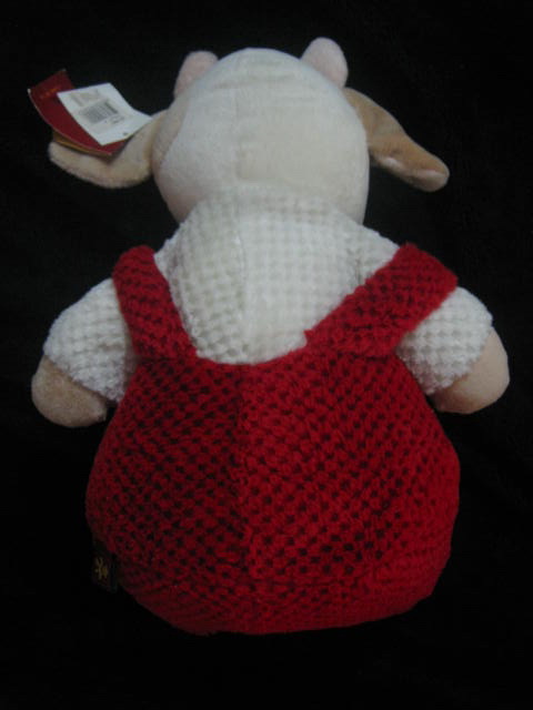 ตุ๊กตาวัวใส่เอี๊ยมสีแดง ตัวอ้วน นุ่มมากค่ะ ยังมีป้ายห้อยอยู่เลยค่ะ (ตุ๊กตามือสองสภาพใหม่ค่ะ )