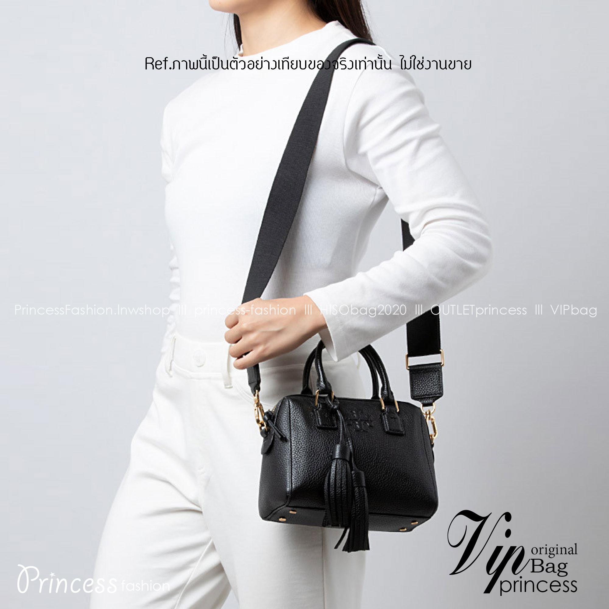 Tory Burch Thea Mini Web Satchel Crossbody Bag / Tory keepall พร้อมส่ง กระเป๋าสะพายทรงหมอนขนาดกลางกำลังน่ารัก เกรดท็อปออริจินอล